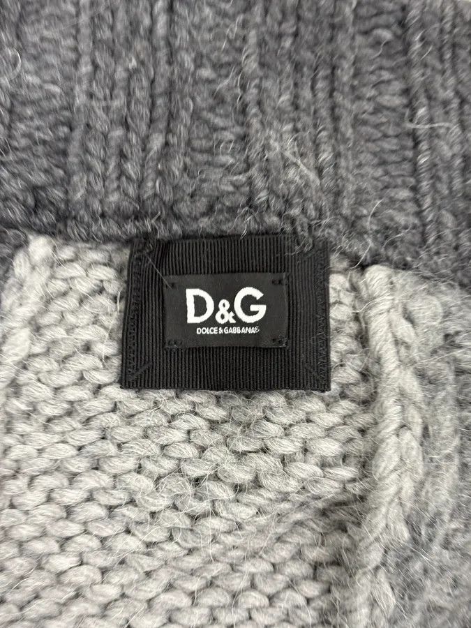 Dolce & Gabbana AW2010 Dolce & Gabbana Grey Patchwork Wool Cardigan Size US L / EU 52-54 / 3 - 11 Thumbnail