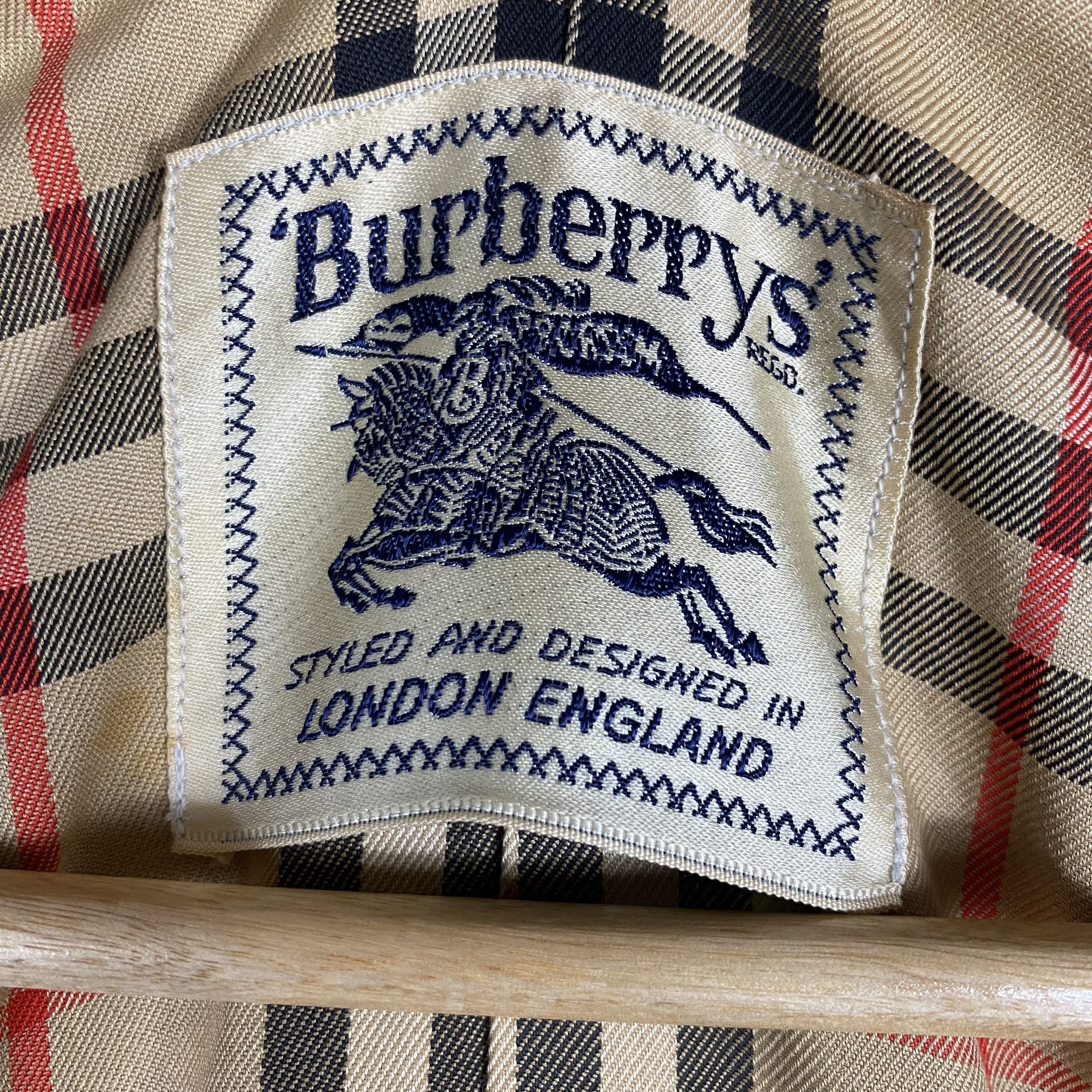 Burberry 💥80s BURBERRYS DOUBLE BREASTED CHECK TRENCH COAT Size S / US 4 / IT 40 - 8 Thumbnail