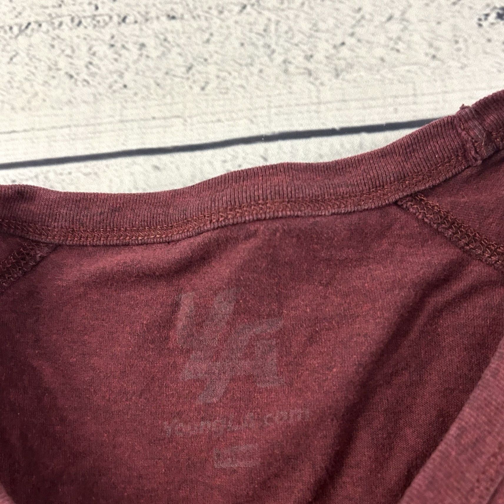 YoungLA Young LA T-Shirt Men Large Maroon Short Sleeve Logo Crew Neck Shirt Mens Size US L / EU 52-54 / 3 - 3 Thumbnail