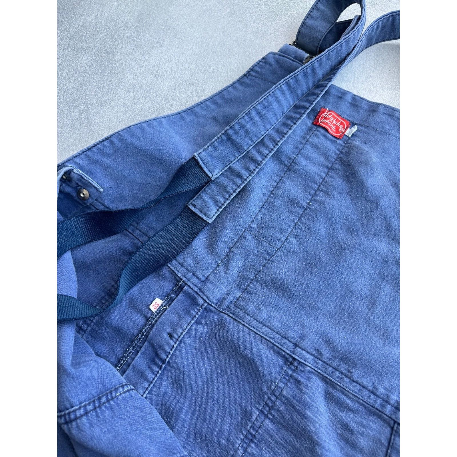 Vintage VTG Adolph Lafont French Workwear Overall Suit 60-70s Size 52L - 14 Thumbnail