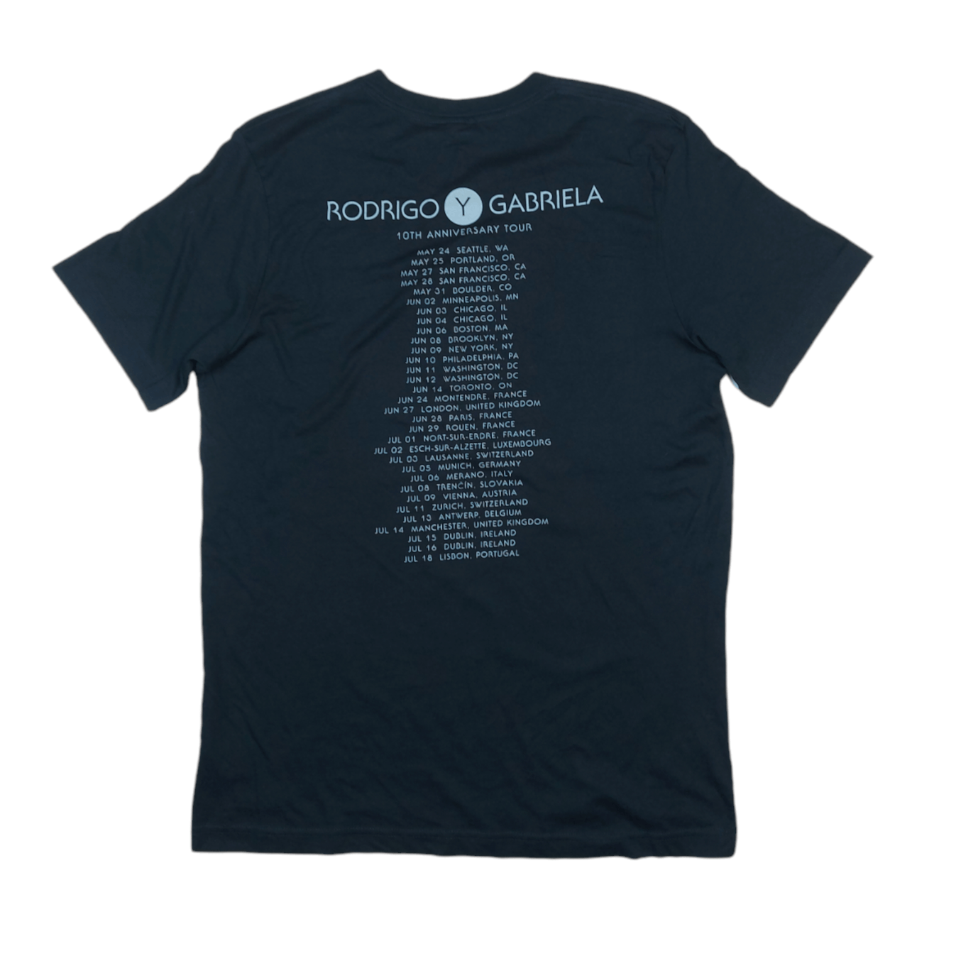 Band Tees Rodrigo Y Gabriela Band 10th Anniversary Tour TEE Size US M / EU 48-50 / 2 - 3 Thumbnail