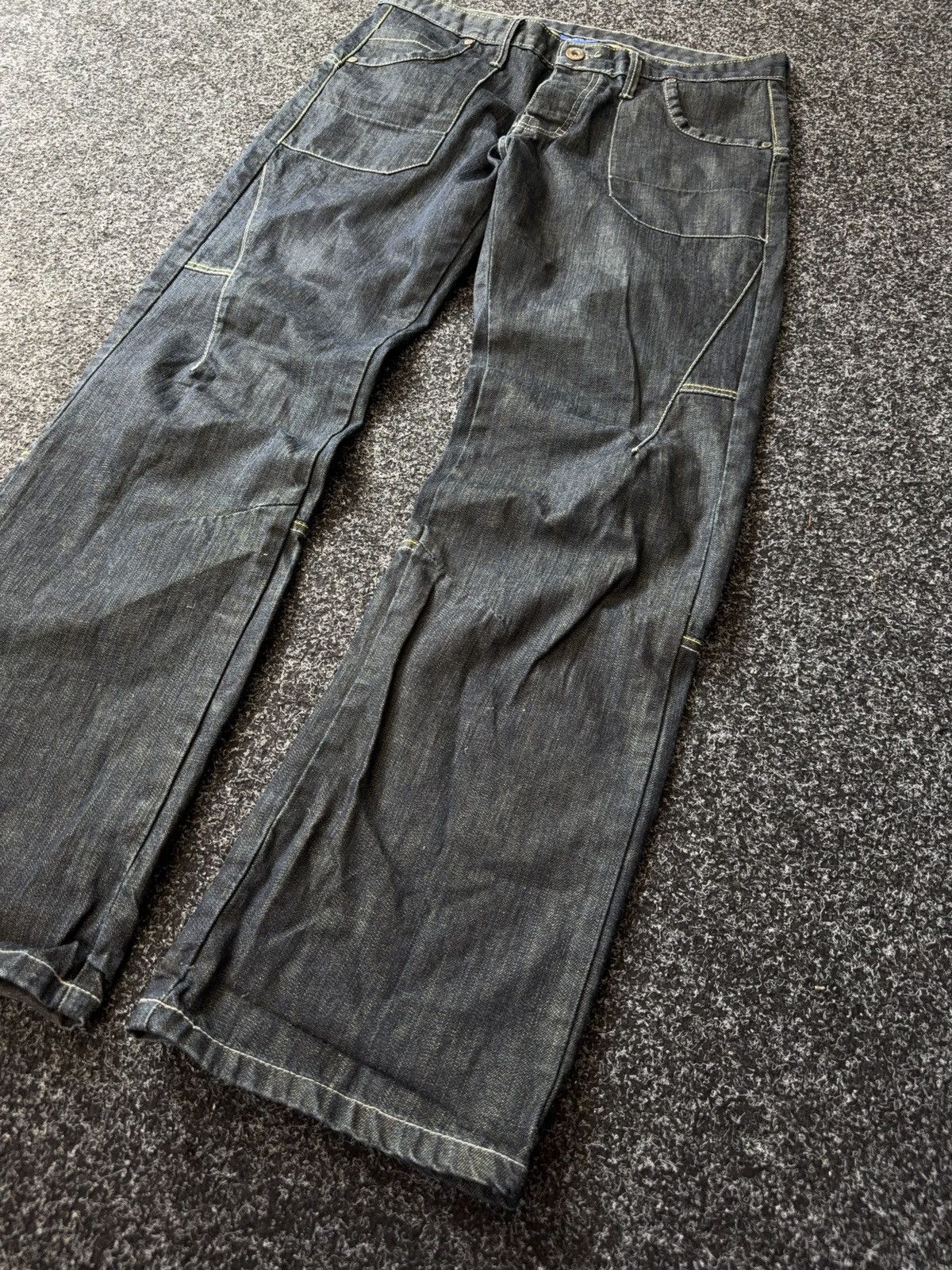 Kangol Vintage 90s Retro Y2K Baggy Kangol Denim pants Jeans Size US 34 / EU 50 - 3 Thumbnail