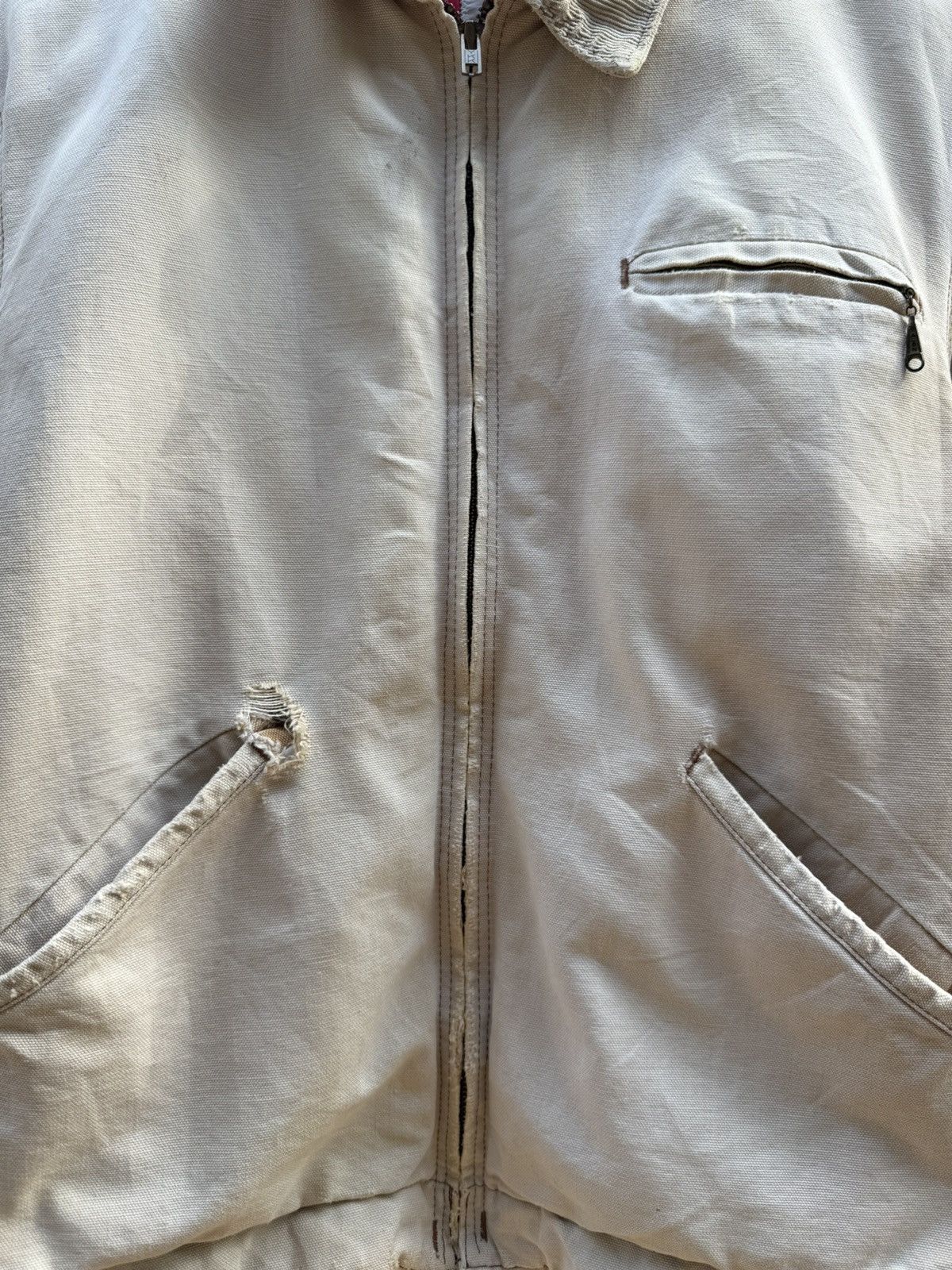 Carhartt Vintage Carhatt Detroit Trashed Jacket Size US S / EU 44-46 / 1 - 2 Thumbnail