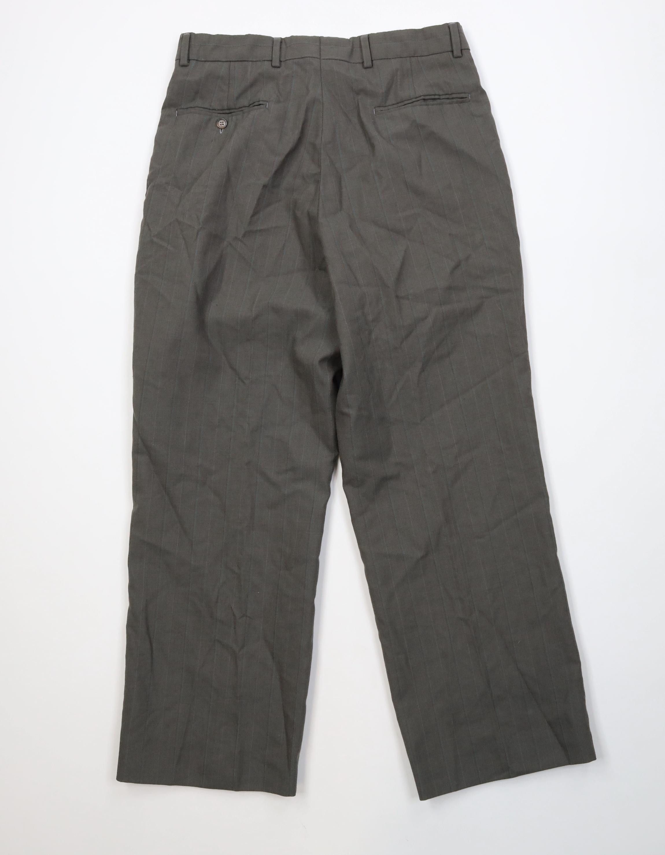 Vintage Vintage 90s Streetwear Knit Striped Wide Leg Chino Pants Size US 32 / EU 48 - 8 Thumbnail