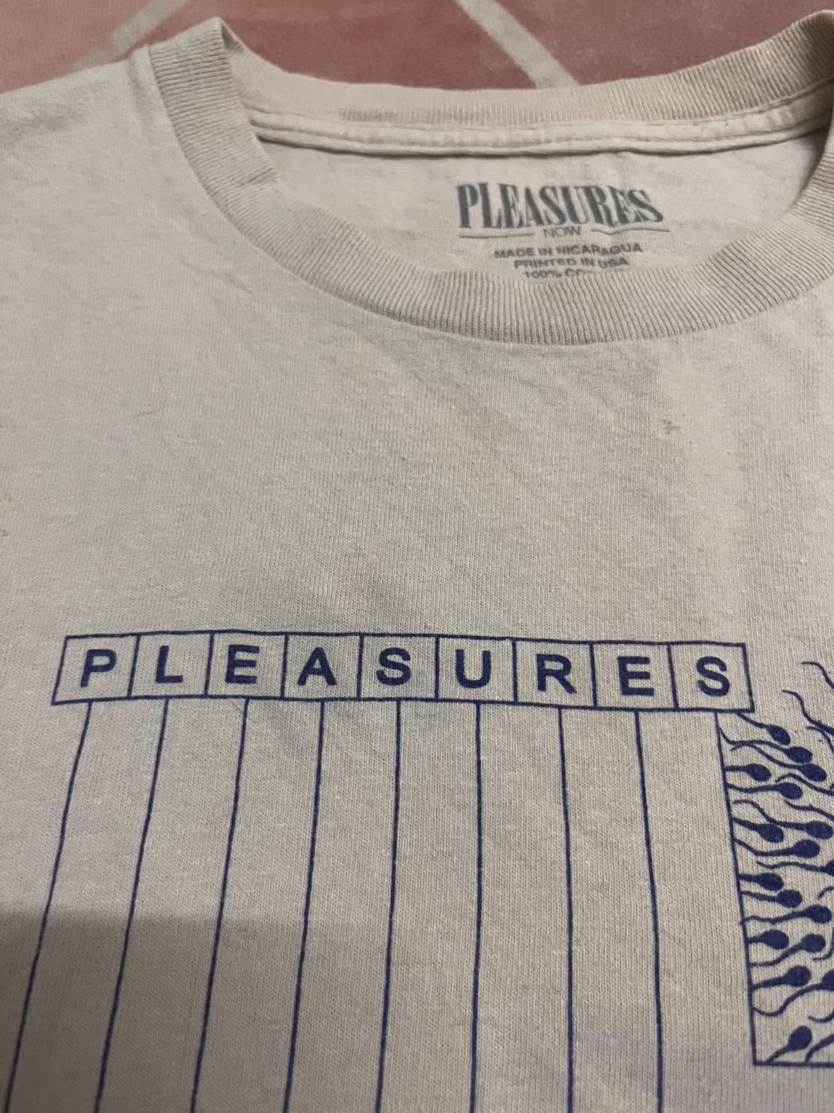 Pleasures pleasures religion sperm tee Size US M / EU 48-50 / 2 - 7 Thumbnail