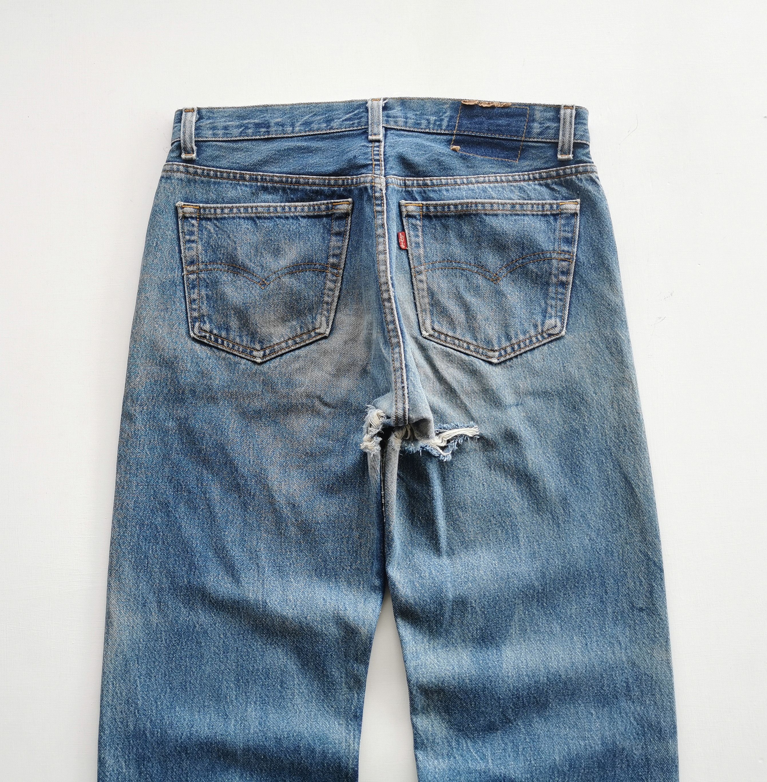 Levi's Vintage 90s Levis 501 Damage Jeans Size US 32 / EU 48 - 2 Thumbnail