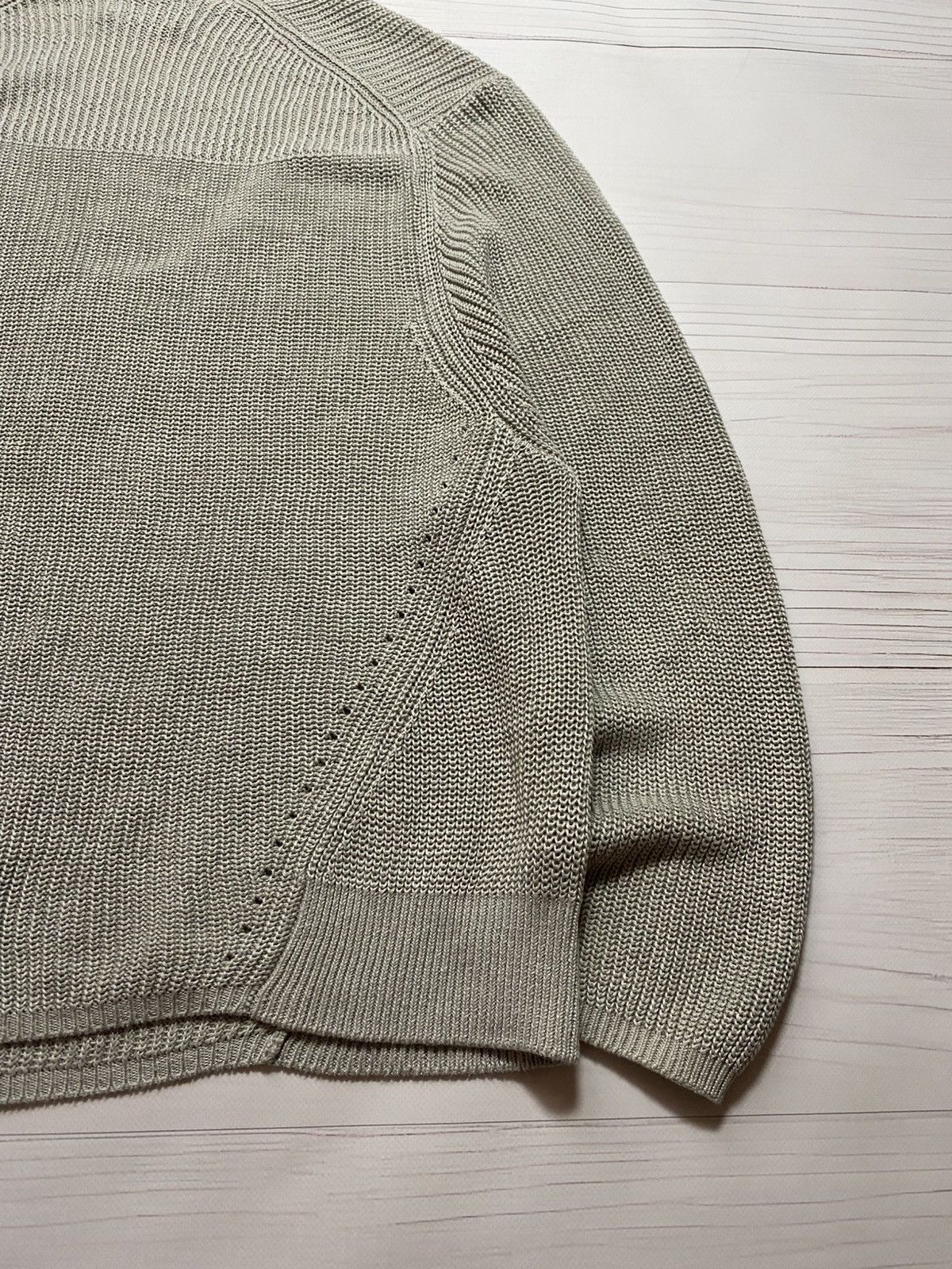 Acne Studios Acne Studios Deborah Chunky SS16 V-neck Linen sweater Size L / US 10 / IT 46 - 19 Thumbnail