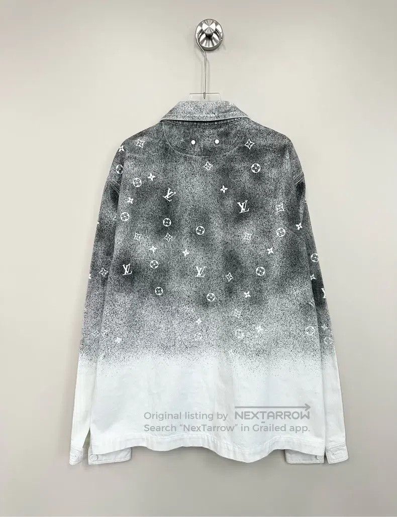 Louis Vuitton Louis Vuitton Grey and white starry sky gradient aged flow Size US XL / EU 56 / 4 - 2 Thumbnail