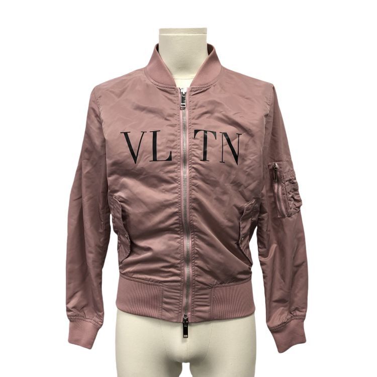Valentino Valentino VLTN Bomber Jacket Pink Size FR 44 Size L / US 10 / IT 46 - 1 Thumbnail