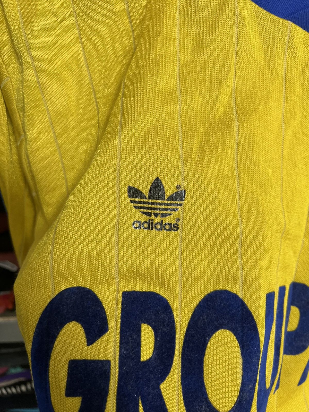 Adidas Vintage Adidas Trefoil Groupama Long Sleeve Jersey Size XL Size US XL / EU 56 / 4 - 4 Thumbnail