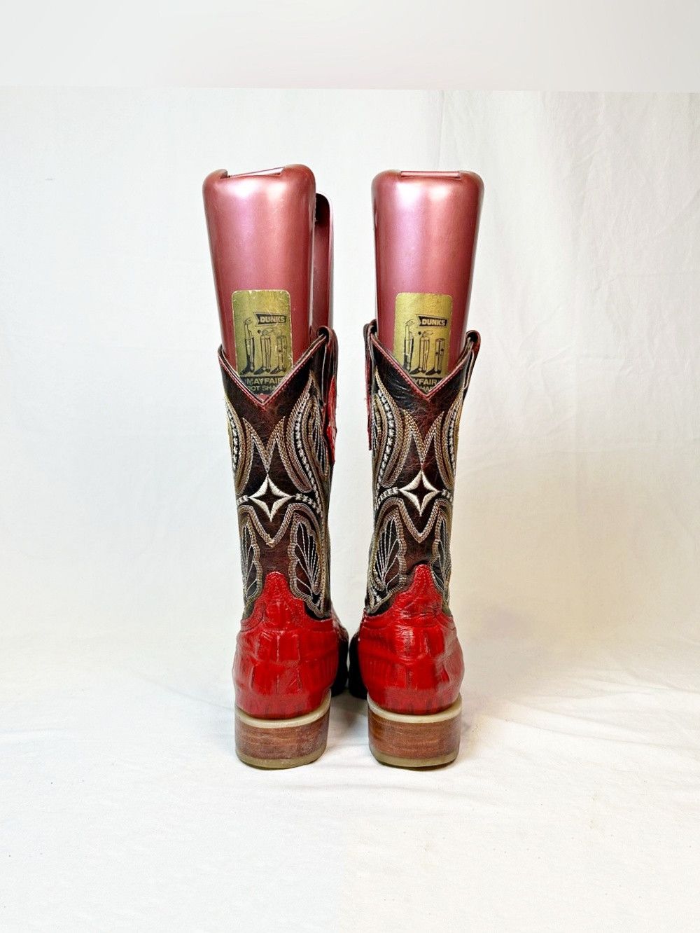 Other Sebastian's Boots Red Crocodile Leather Western Boots Size US 6 / IT 36 - 5 Thumbnail