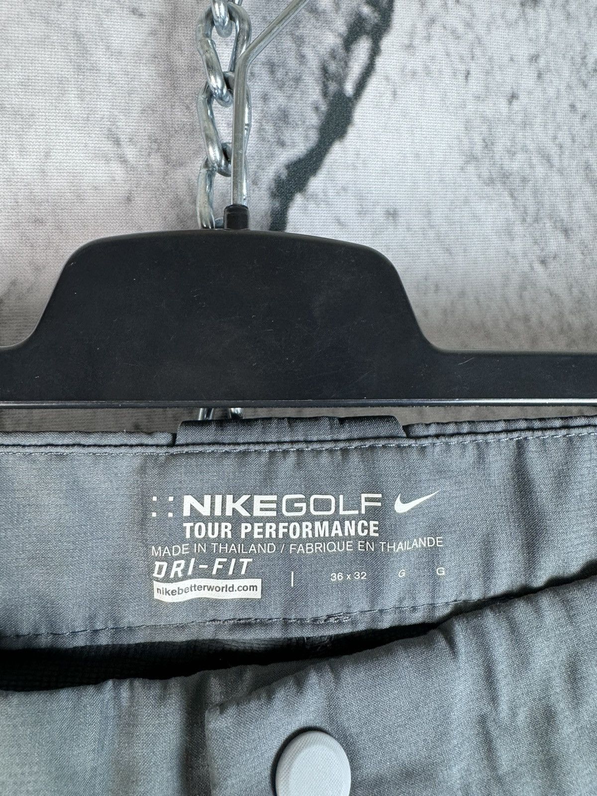 Nike Nike Golf Mens 36x32 Gray Tour Performance Pants Size US 36 / EU 52 - 3 Thumbnail
