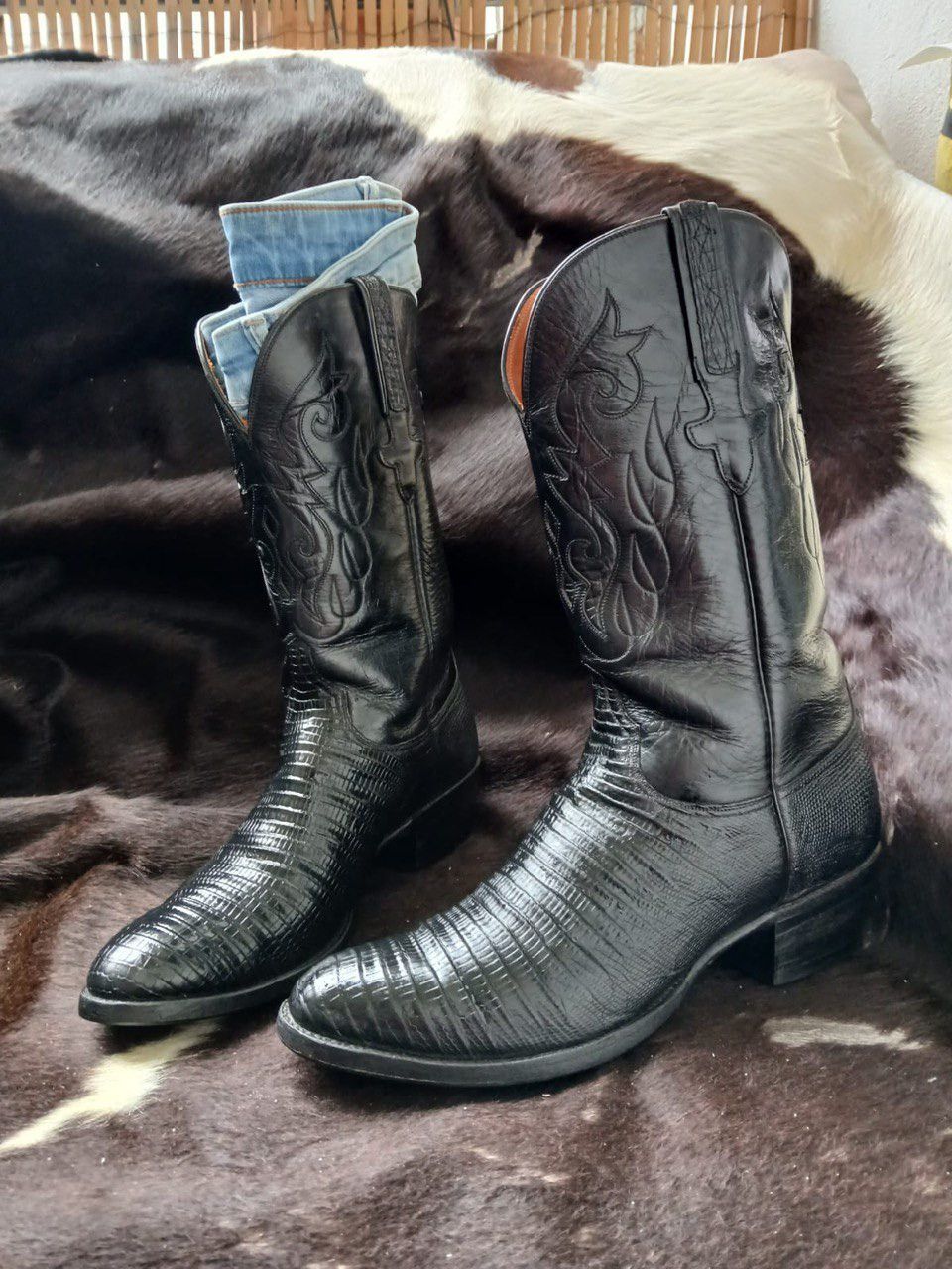 Lucchese Lucchese lizard skin cowboy boots Size US 10.5 / EU 43-44 - 1 Thumbnail