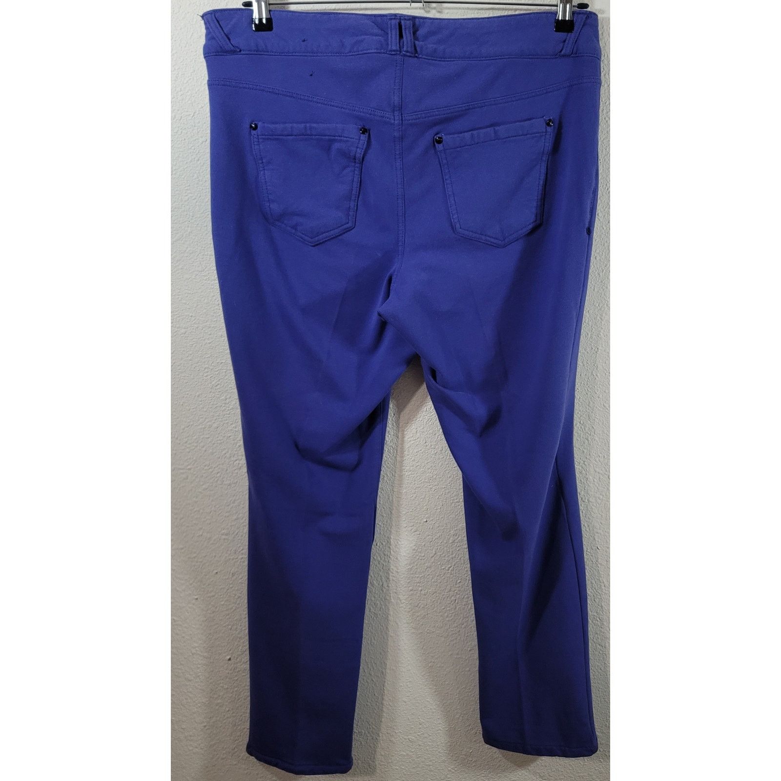 Other Lane Bryant Purple Flat Front Treggings Pants 16 Lightweight Size 38" / US 16 / IT 52 - 2 Thumbnail