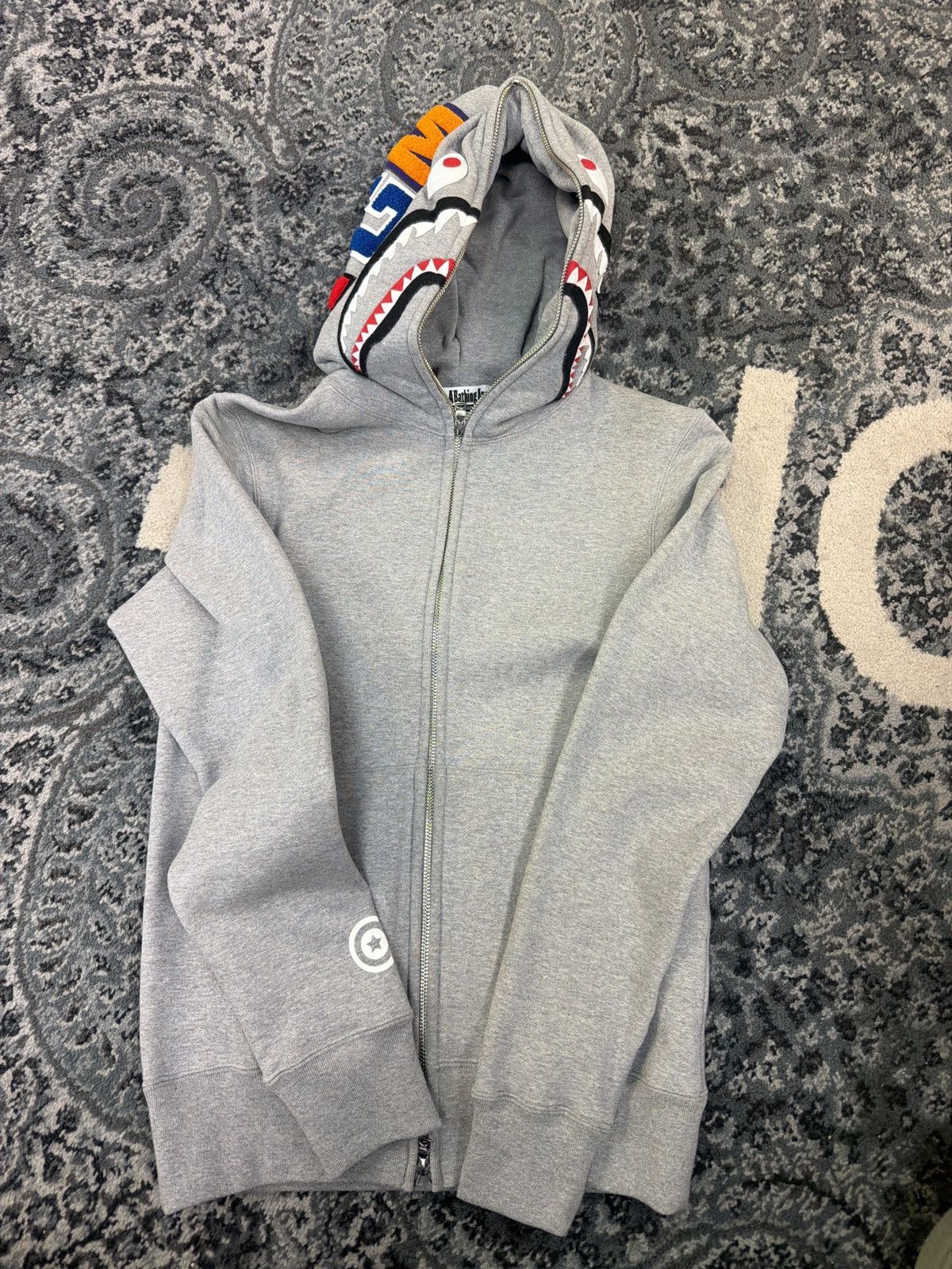 Bape Bape Shark Full Zip WGM Hoodie Grey S Size US S / EU 44-46 / 1 - 1 Thumbnail