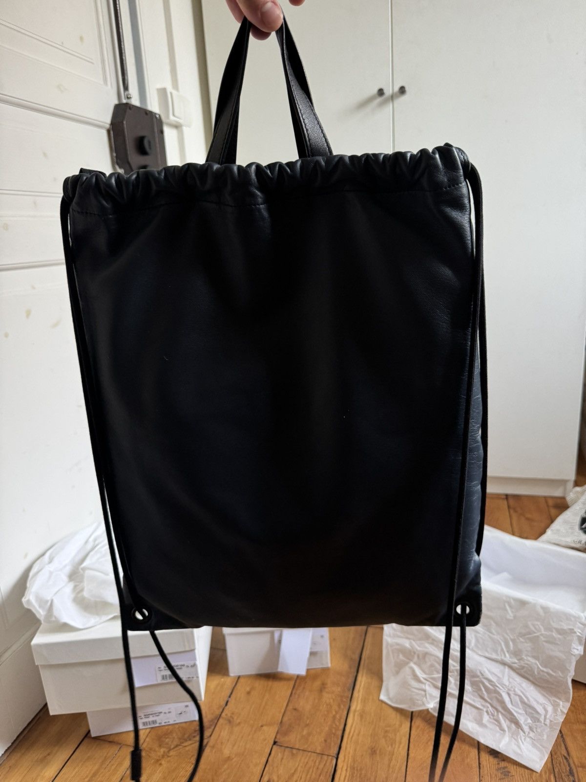 Maison Margiela Margiela backpack puffer string leather Size ONE SIZE - 2 Thumbnail