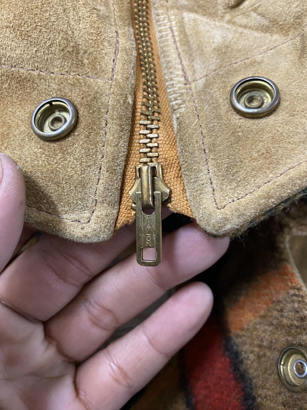 London Fog Vintage 70s London Fog Suede Split-Hood Parka | Talon Zip Size US L / EU 52-54 / 3 - 6 Thumbnail