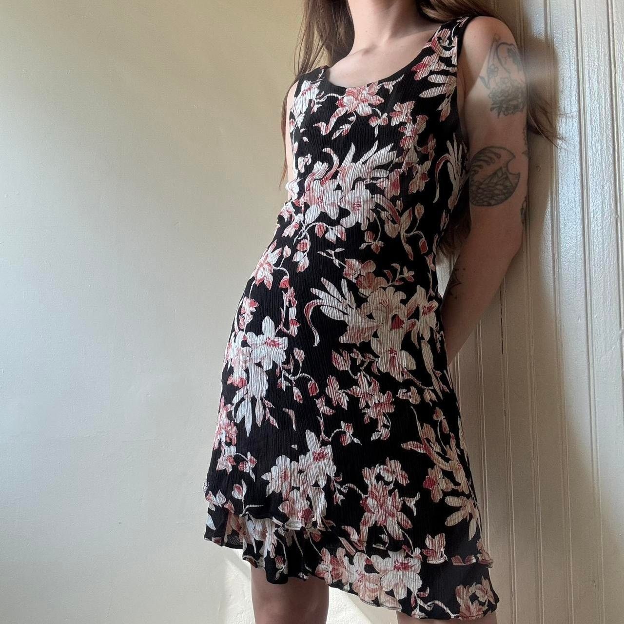 Vintage Vintage 1990s CDC Petites Floral Mini Sundress XS Size XS / US 0-2 / IT 36-38 - 1 Thumbnail