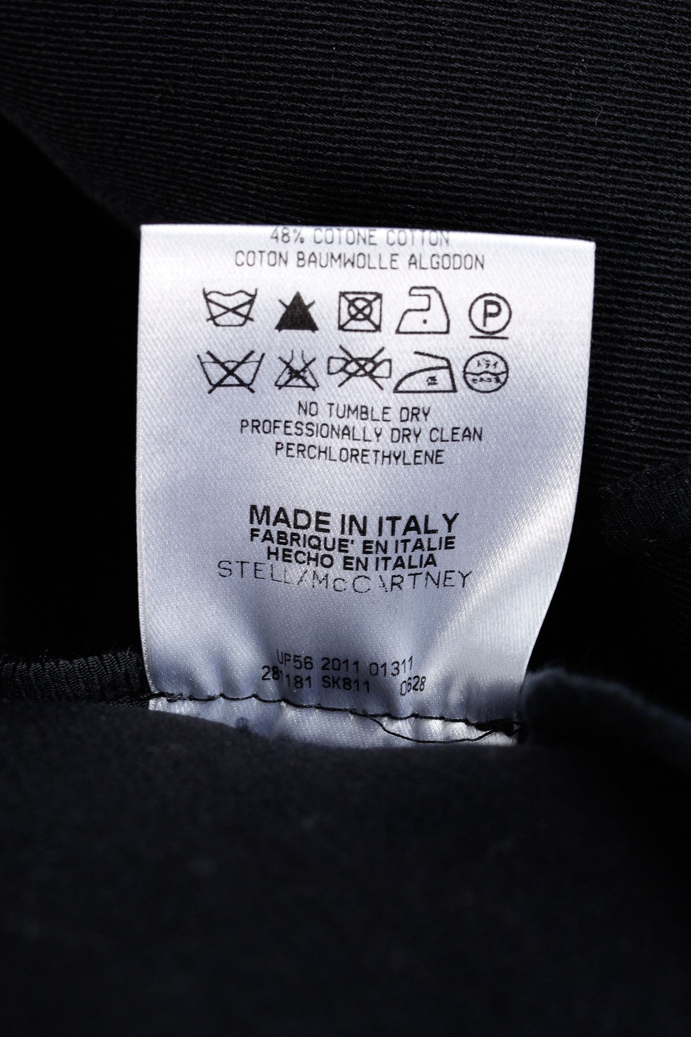 Stella McCartney Stella McCartney Black Wool-Gabardine Coat Size S / US 4 / IT 40 - 10 Thumbnail
