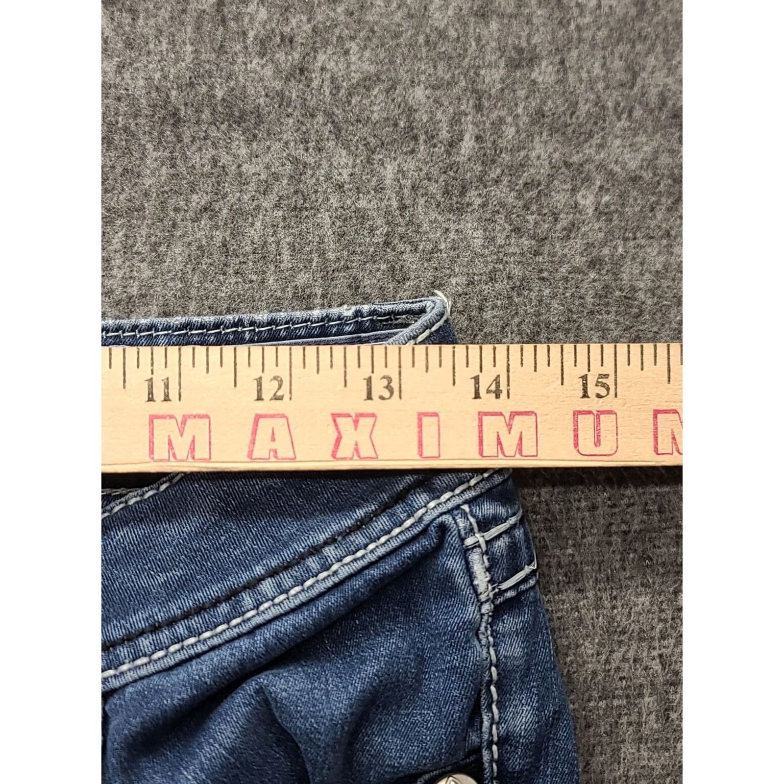 Miss Me Miss Me Jeans Womens 26x30 Jegging Skinny Fit Ankle Cut Low Rise Distressed Denim Cotton Spandex 5-Pocket Design Blue Jeans Womens Boys, Girls, Mens Size 26" / US 2 / IT 38 - 5 Thumbnail