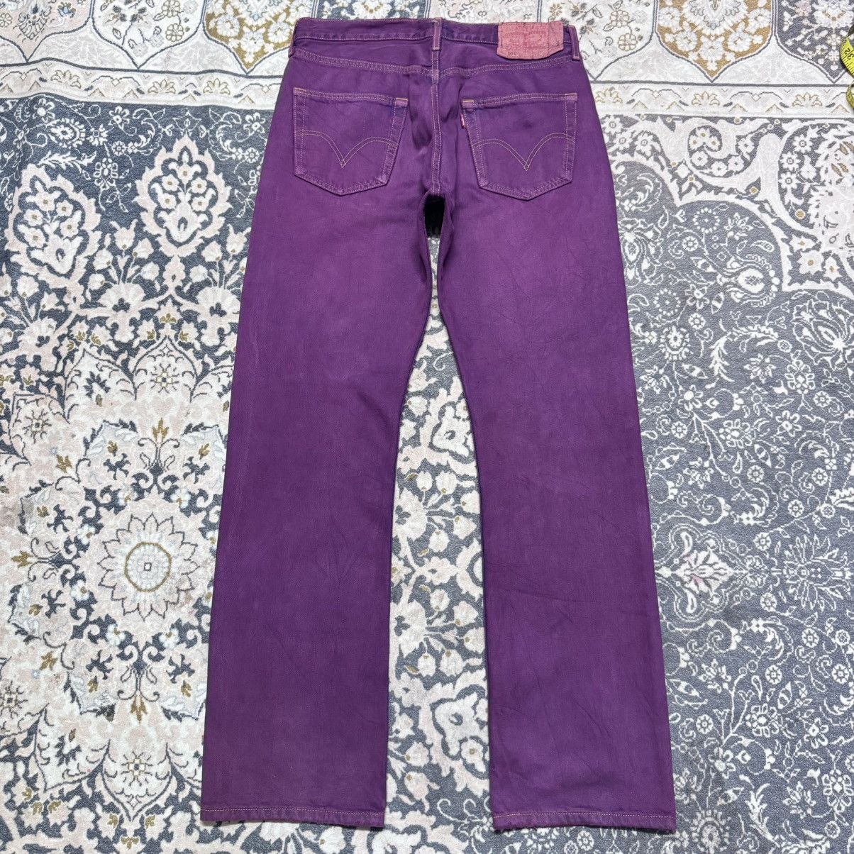 Levi's Vintage Levis 501 Dusty Purple Dyed Jeans Size US 33 - 23 Thumbnail