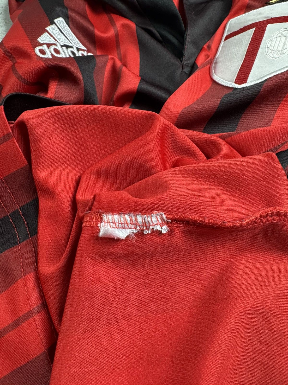 Adidas AC MILAN Adidas 2014/2015 Serie A Red Home Soccer Football T Shirt Jersey Kit Size US S / EU 44-46 / 1 - 11 Thumbnail