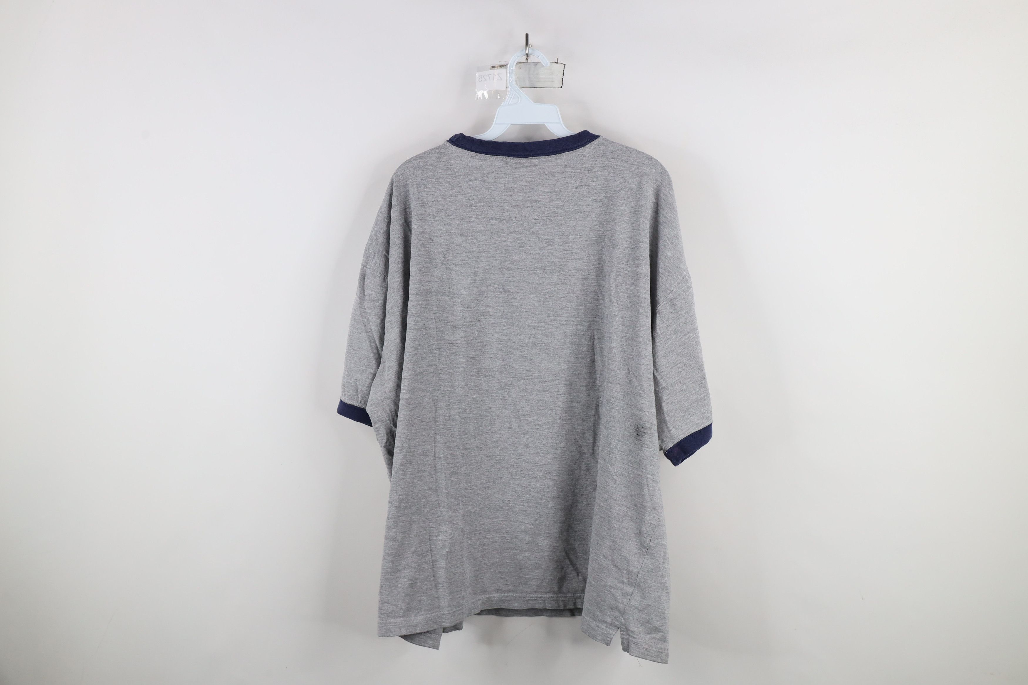 Vintage Vintage 90s University of Michigan Ringer T-Shirt Gray Size US XXL / EU 58 / 5 - 13 Thumbnail