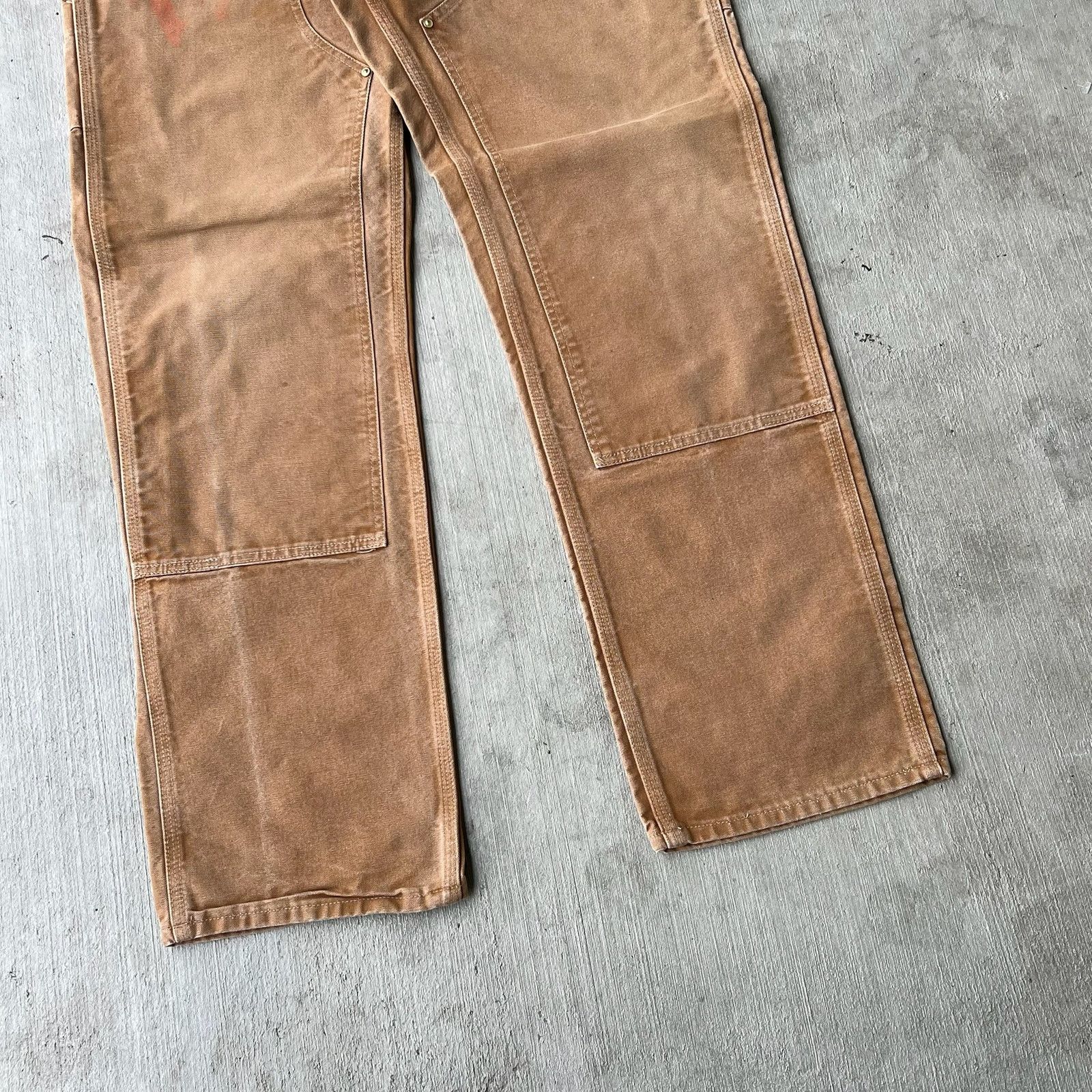 Carhartt × Vintage Carhartt brown double knee work wear carpenter pants Size US 34 / EU 50 - 5 Thumbnail