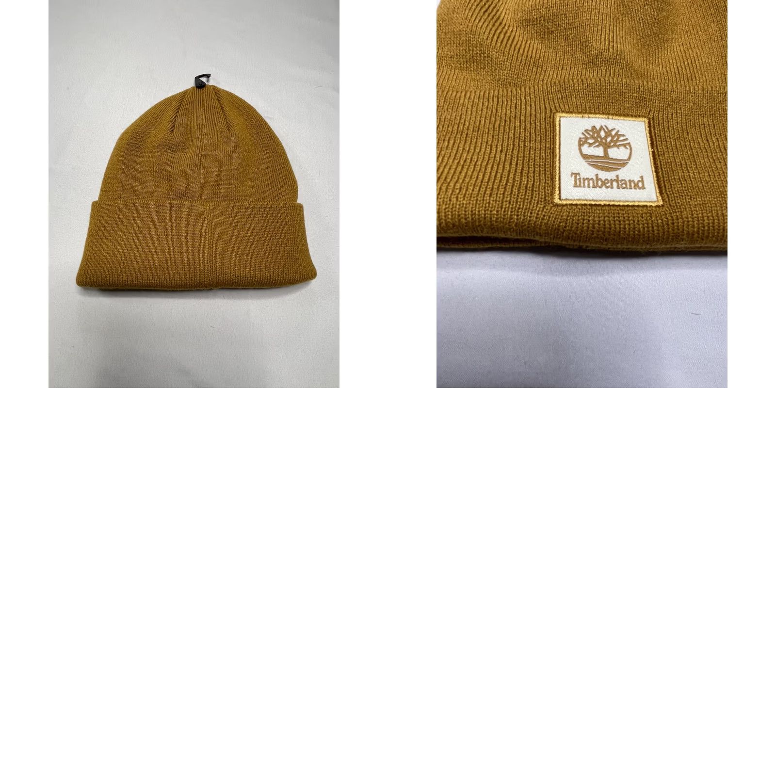 Timberland Timberland Logo Beanie & Scarf Watch Cap Ribbed Knit Square Patch Brown OSFA Unisex Adults Knit Winter Fall Mens Womens Size ONE SIZE - 9 Thumbnail