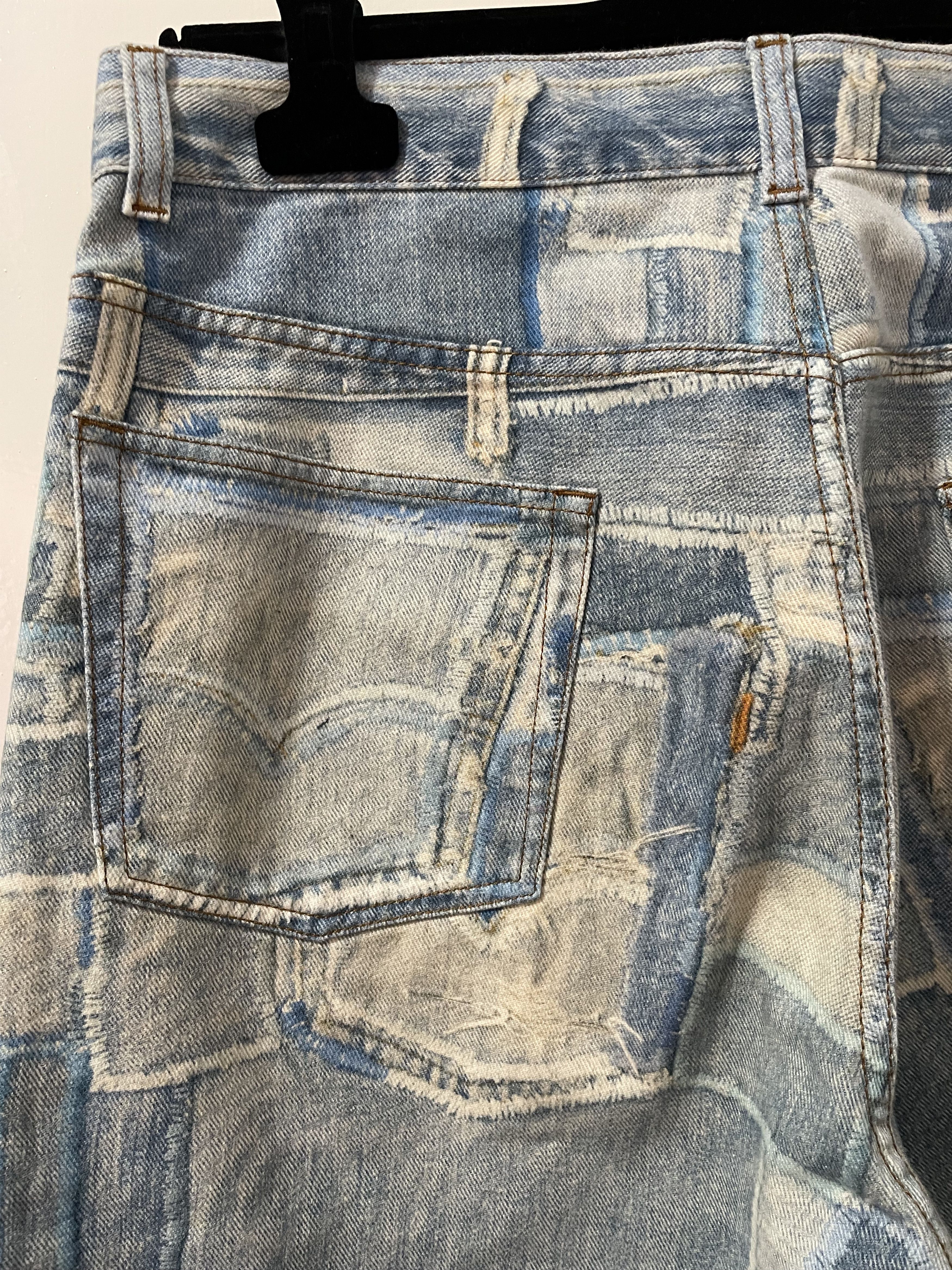 Dries Van Noten SS 17 Dries Van Noten "Pender" Light Blue Patchwork Jeans Size US 32 / EU 48 - 8 Thumbnail