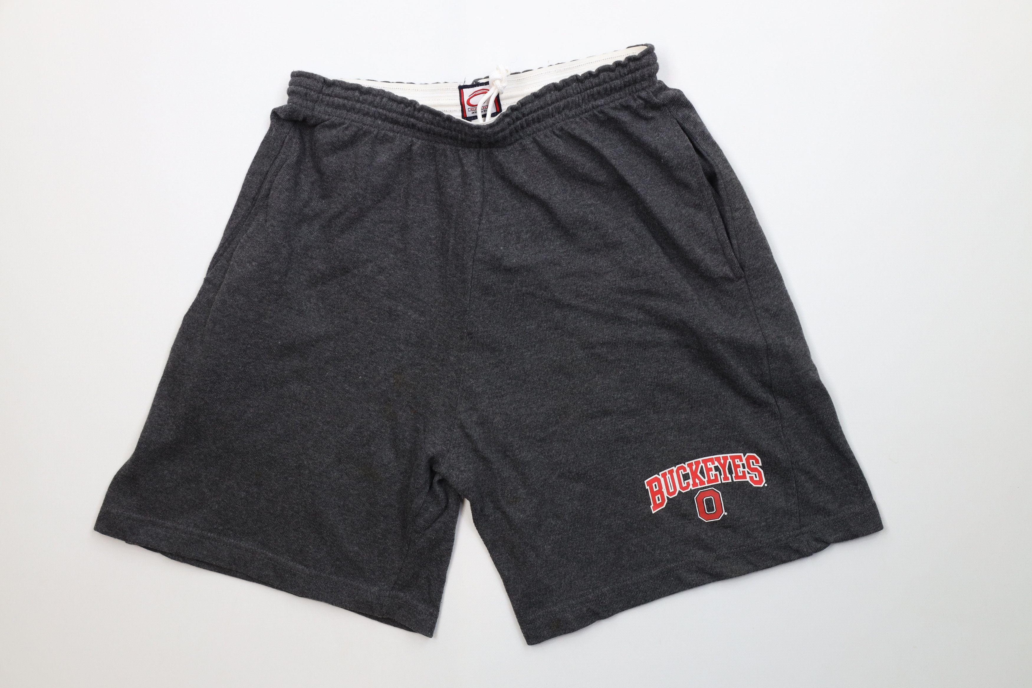 Vintage Vintage 90s Ohio State University Above Knee Shorts Gray Size US 34 / EU 50 - 1 Thumbnail