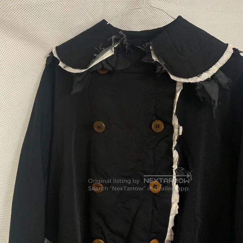 Comme des Garcons Comme Des Garcons Black doll collar double-breasted coat Size XS / US 0-2 / IT 36-38 - 7 Thumbnail