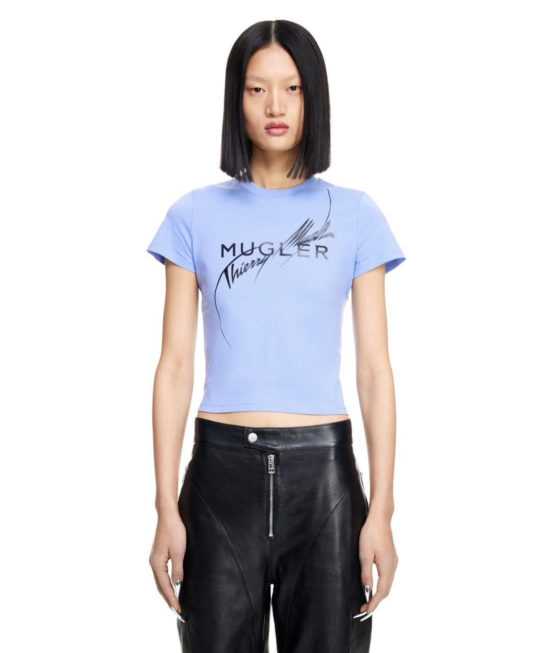 H&M × Mugler × Thierry Mugler Mugler x H&M Printed Fitted T-Shirt Size L Size L / US 10 / IT 46 - 4 Thumbnail