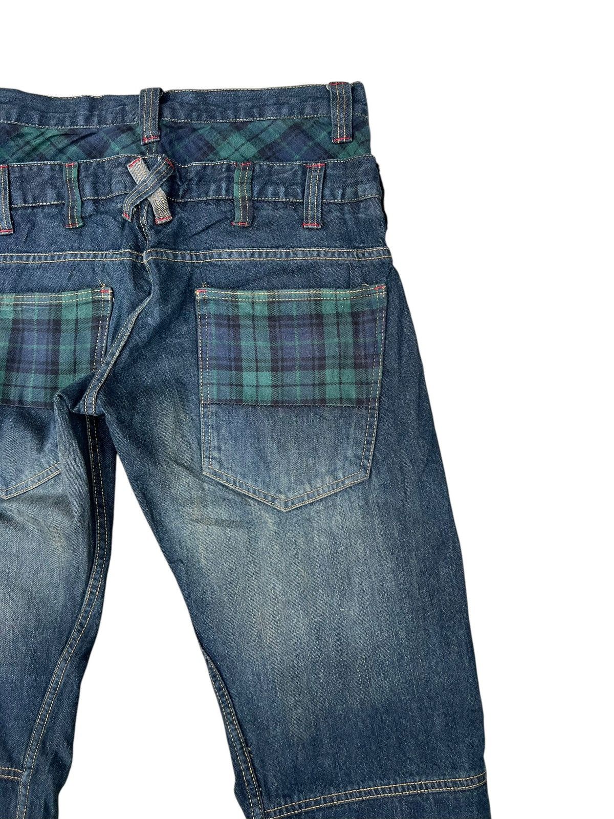 Vintage Mud Wash Denim Double Waist Dominate Handcrafted Jeans Size US 30 / EU 46 - 18 Thumbnail