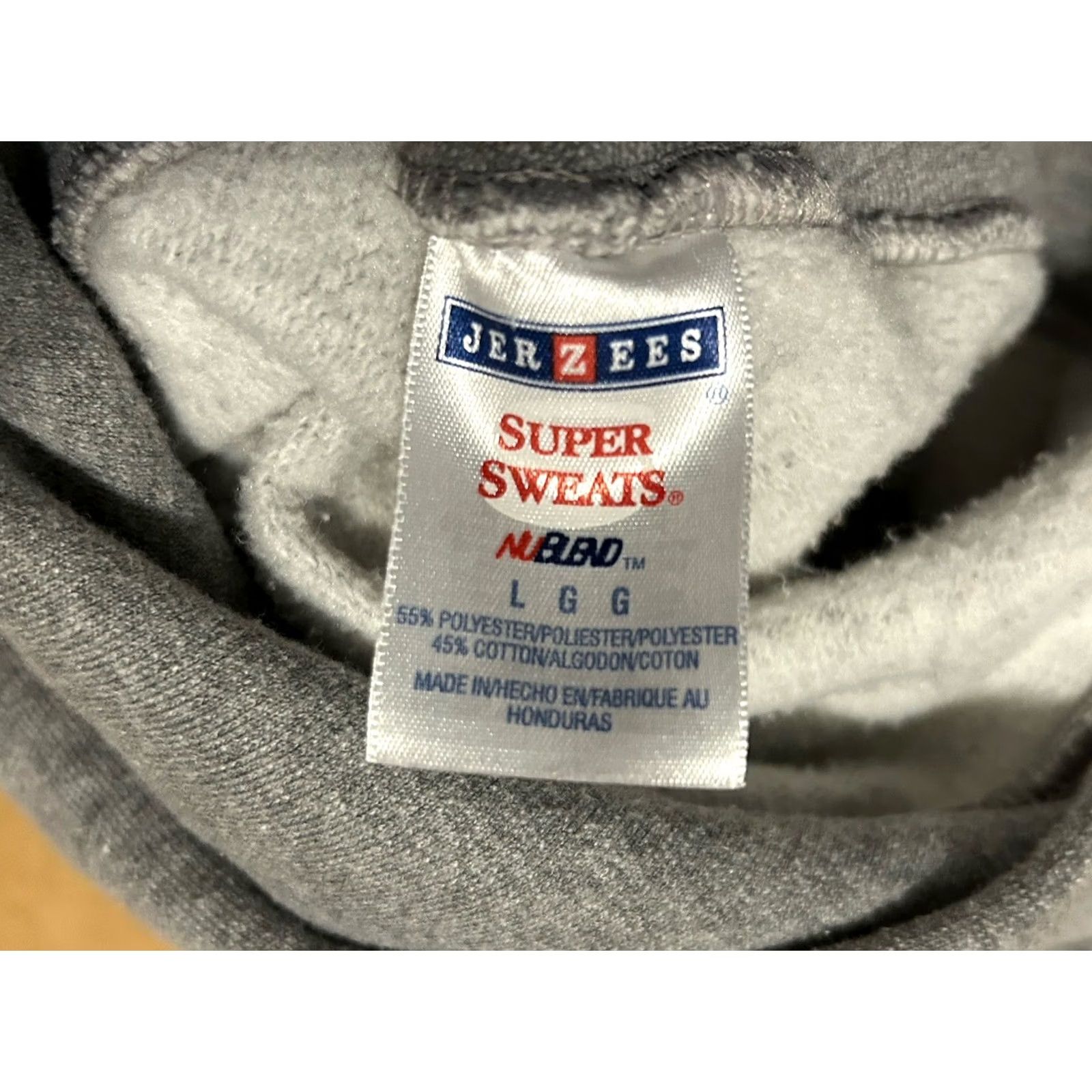 Jerzees VTG Westminster College Baseball Hoodie Men Large Gray Jerzees Super Sweats Pullover Hooded Logo Graphic Print Tas Navy? Size US L / EU 52-54 / 3 - 5 Thumbnail