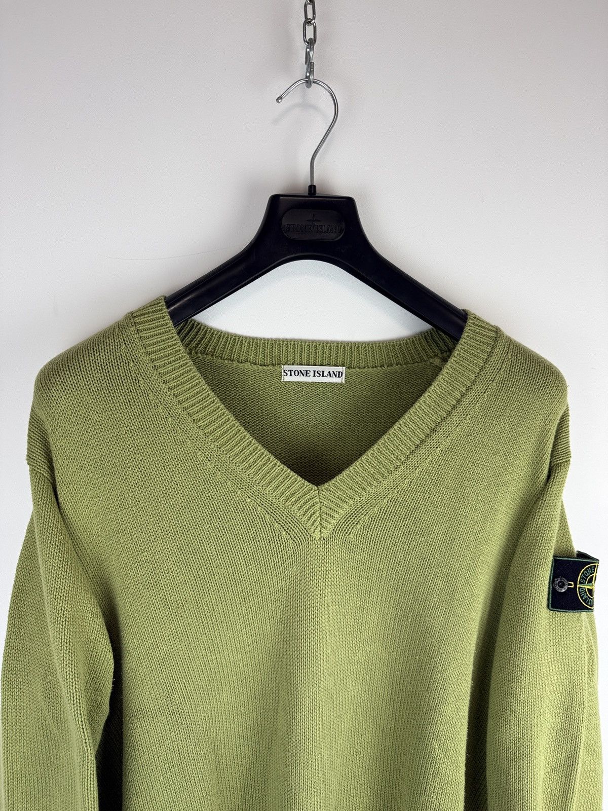 Stone Island Green Stone Island Vintage sweater with green edge badge Size US L / EU 52-54 / 3 - 3 Thumbnail