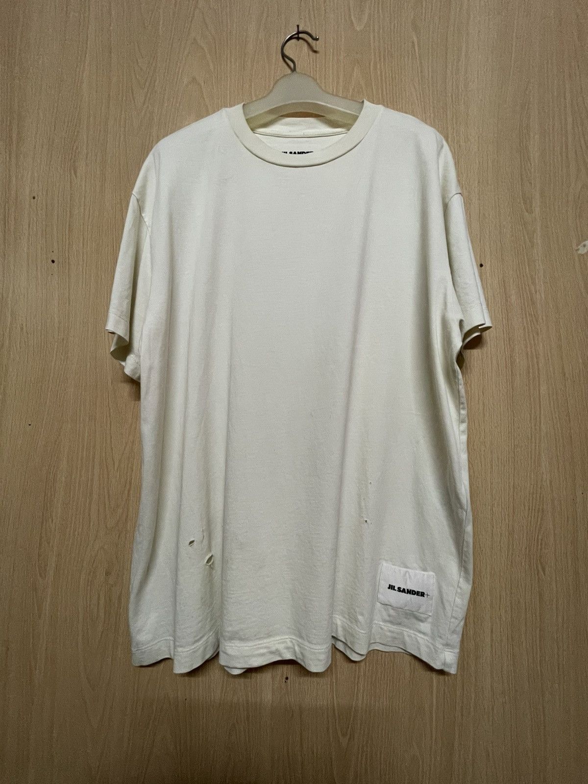 Jil Sander Distressed Jil Sander Blank Tee Size US XL / EU 56 / 4 - 1 Thumbnail