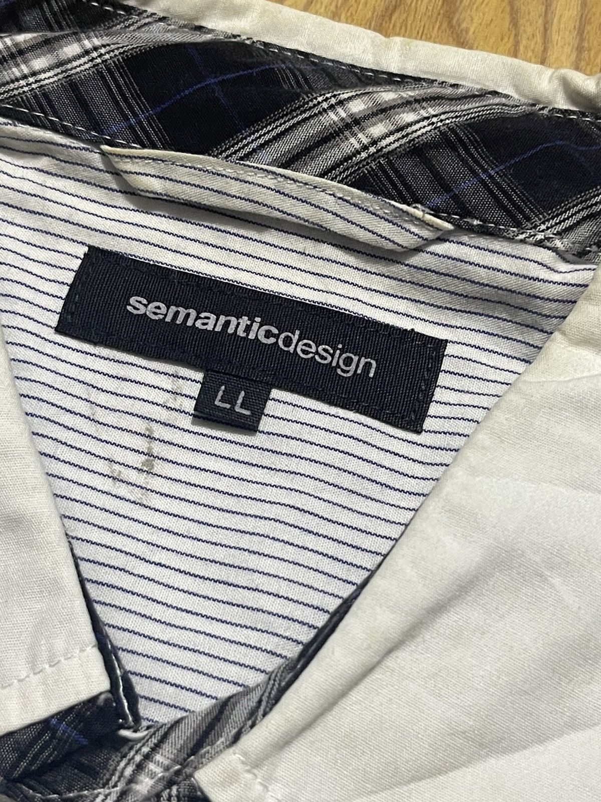semanticdesign Y2K SEMANTIC DESIGN long sleeve shirt with striped motif Size US L / EU 52-54 / 3 - 4 Thumbnail