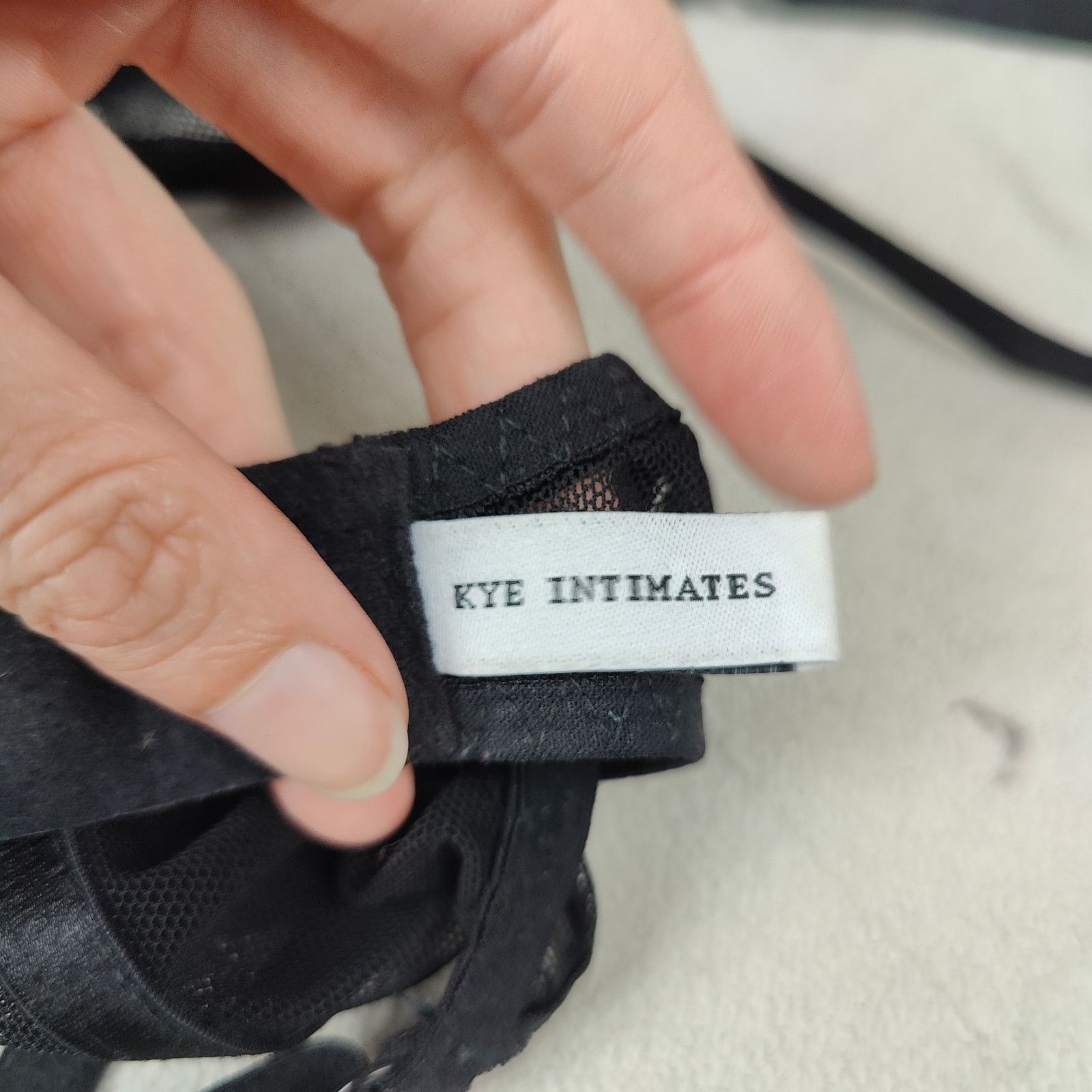 KYE Kye Intimates Form Bra Womens 1 30C 32B 34A Black Mesh Size ONE SIZE - 4 Thumbnail