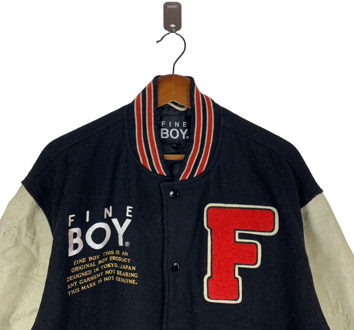 Other VINTAGE FINE BOY VARSITY SNAP BUTTON BOMBER JACKET Size US M / EU 48-50 / 2 - 2 Thumbnail