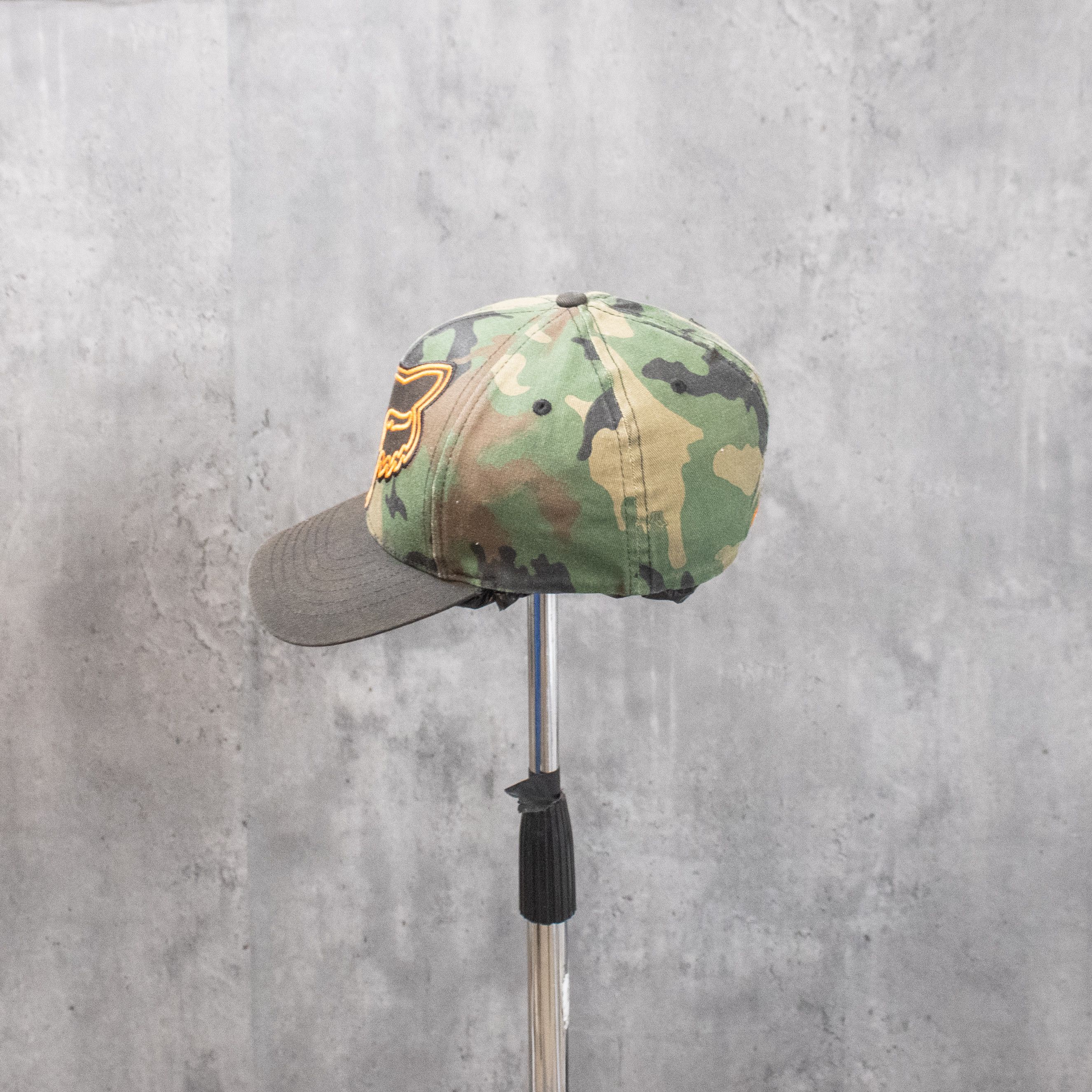Fox Racing Vintage VTG Y2K 2000's 00's Fox Racing Camo Fitted Hat Size ONE SIZE - 4 Thumbnail