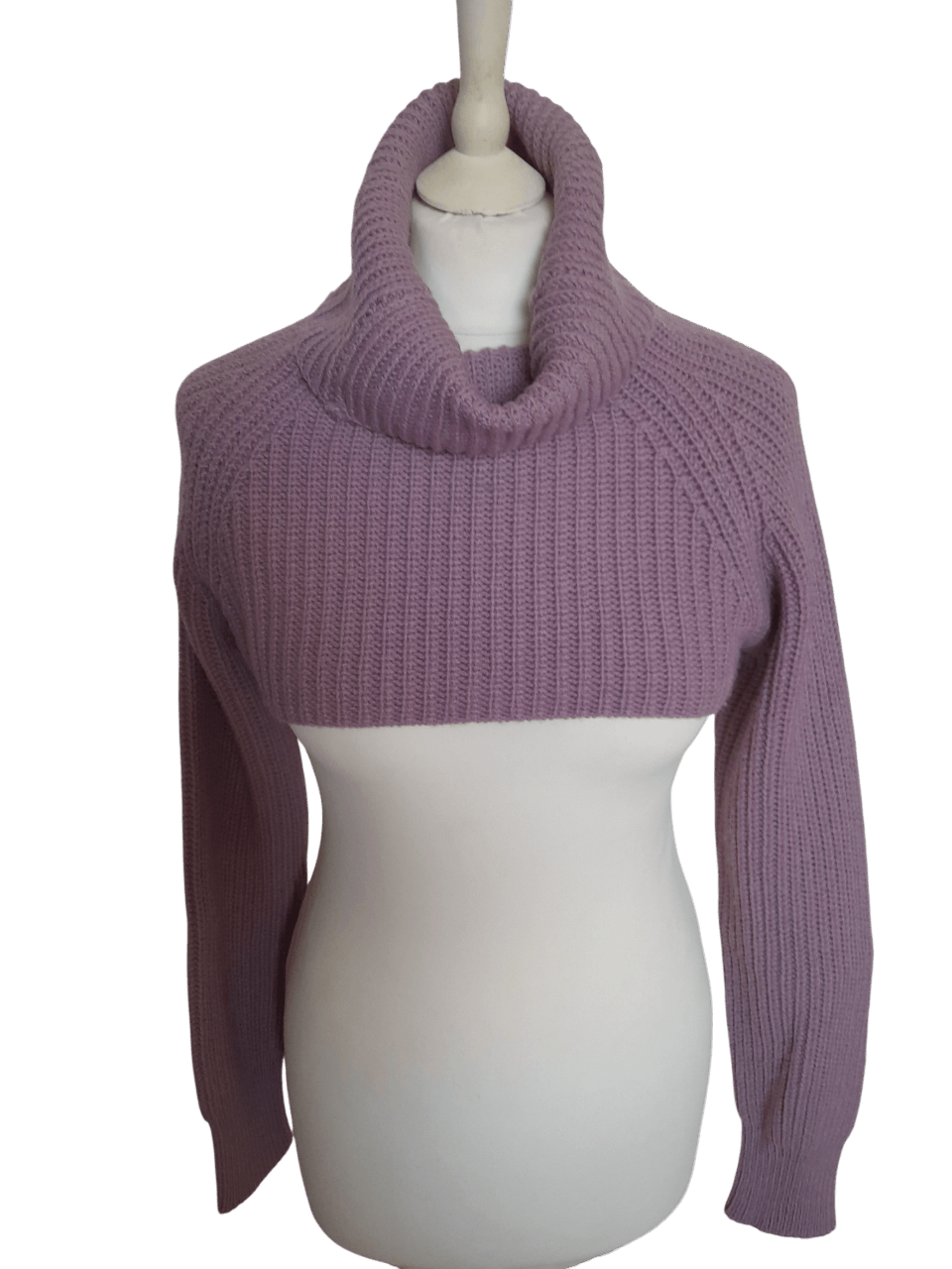 Valentino Valentino Cropped Lilac Knit Top Size L / US 10 / IT 46 - 3 Thumbnail