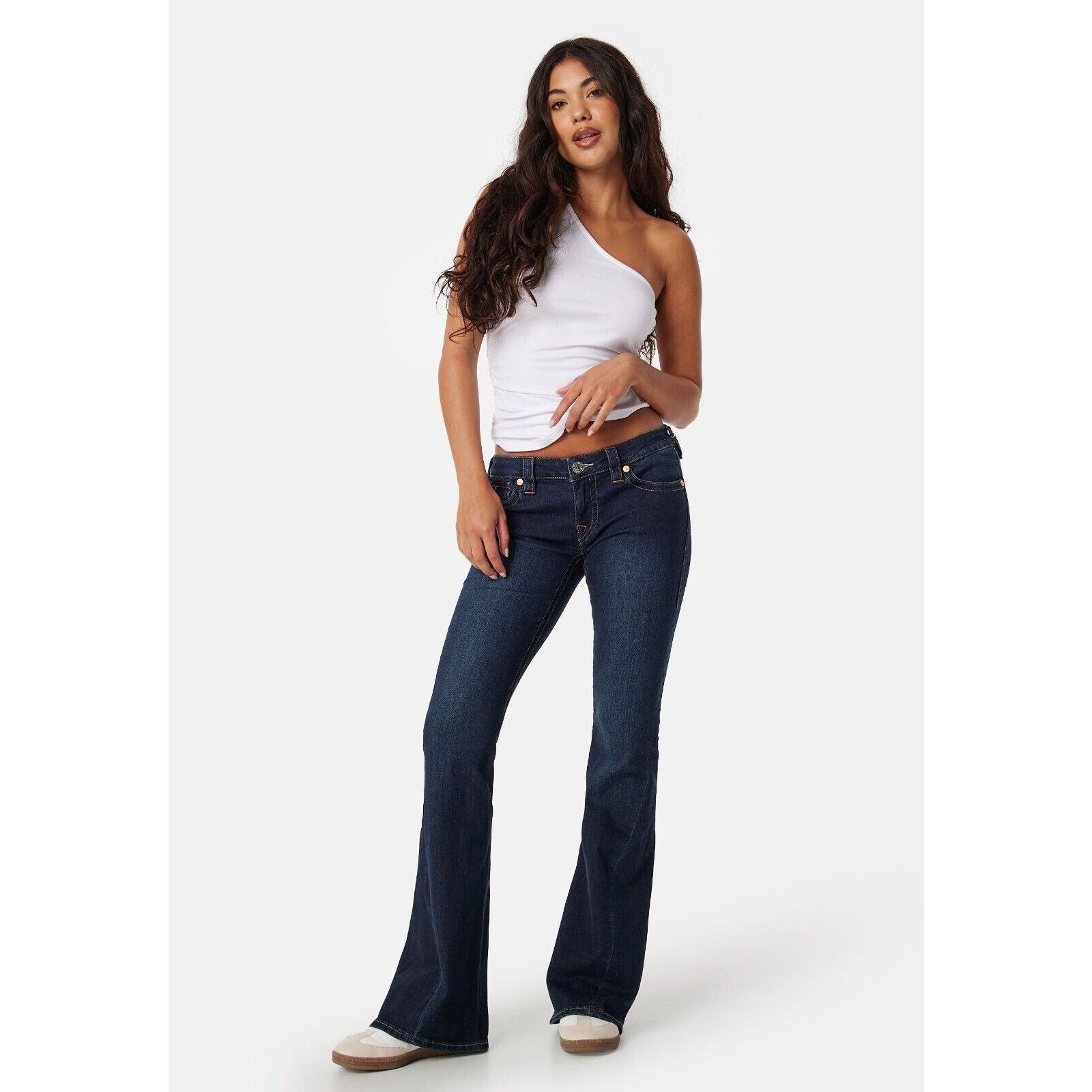 True Religion TRUE RELIGION JOEY VINTAGE LOW RISE FLARE DENIM JEANS SZ 29 Size 29" - 2 Thumbnail
