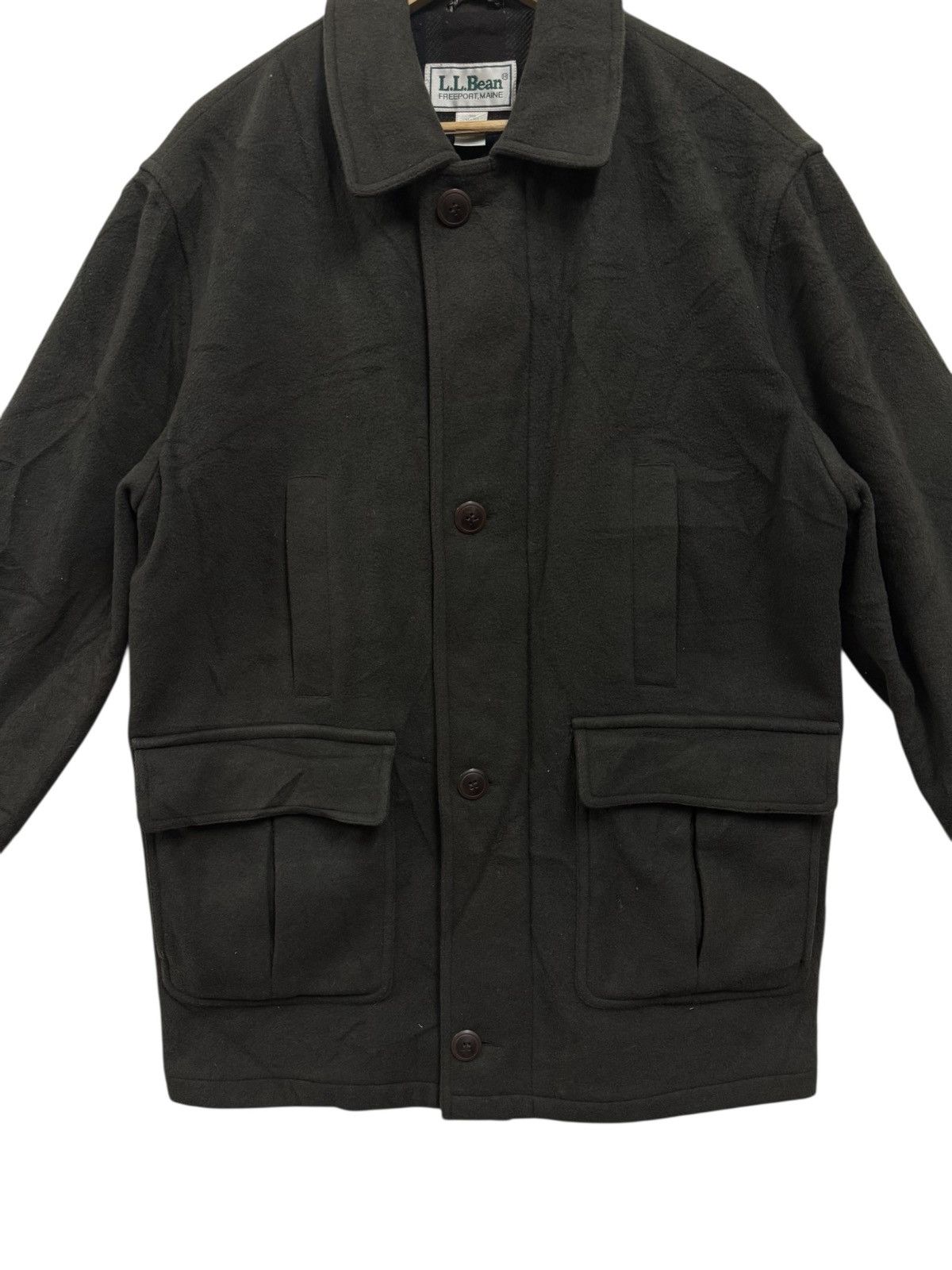 L.L. Bean Vintage 90s L.L Bean Wool Jacket Size US XL / EU 56 / 4 - 4 Thumbnail