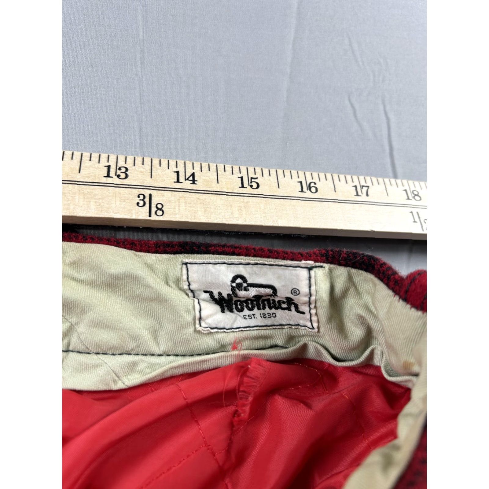 Vintage VINTAGE Woolrich Snow Pants Mens 36x30 Red Buffalo Plaid Wool Insulated Ski Cuff Size US 36 / EU 52 - 3 Thumbnail