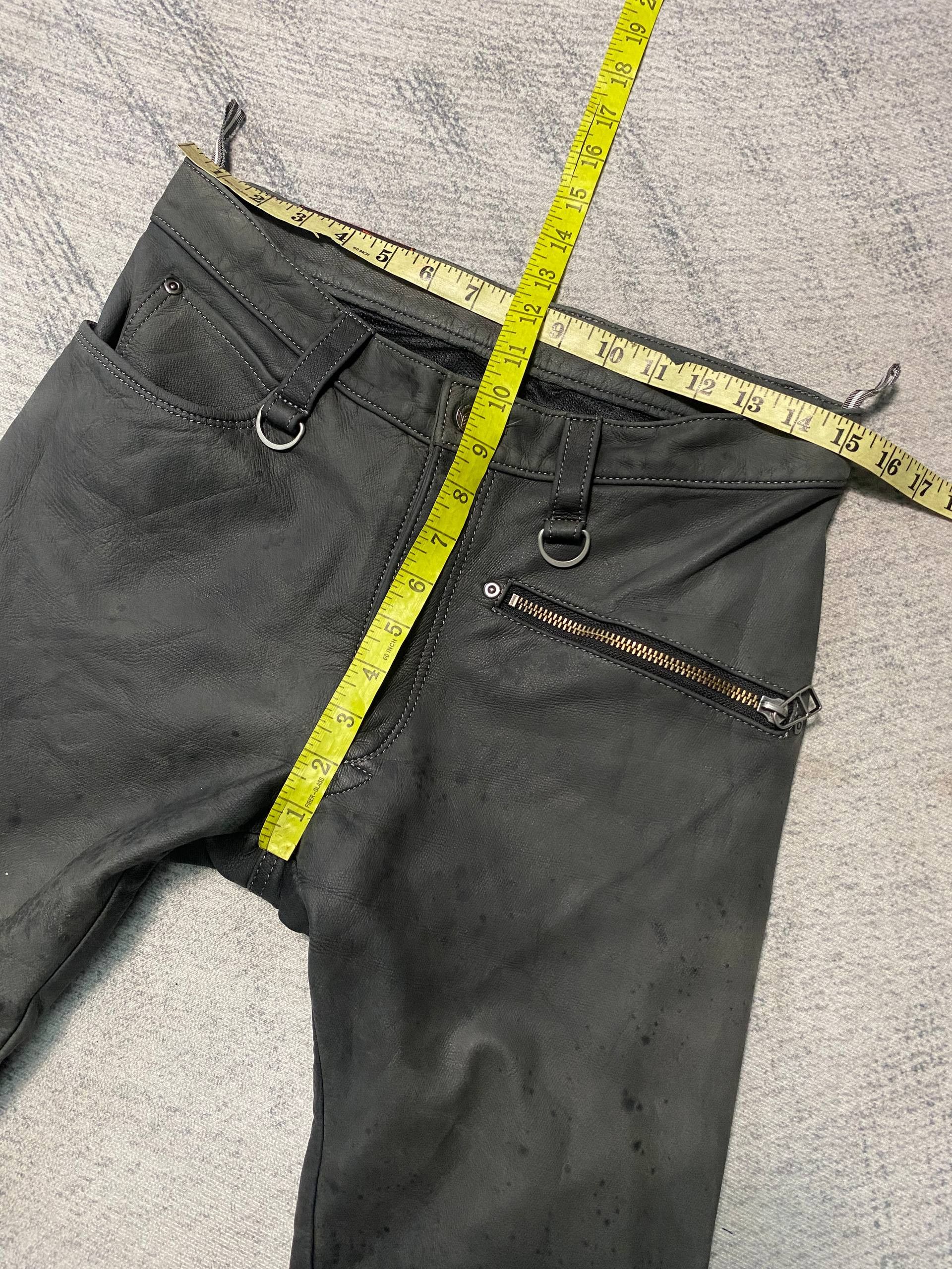 14th Addiction Rare Hyod Vkei Japanese Rock Style Leather Flare Pants Size US 30 / EU 46 - 16 Thumbnail
