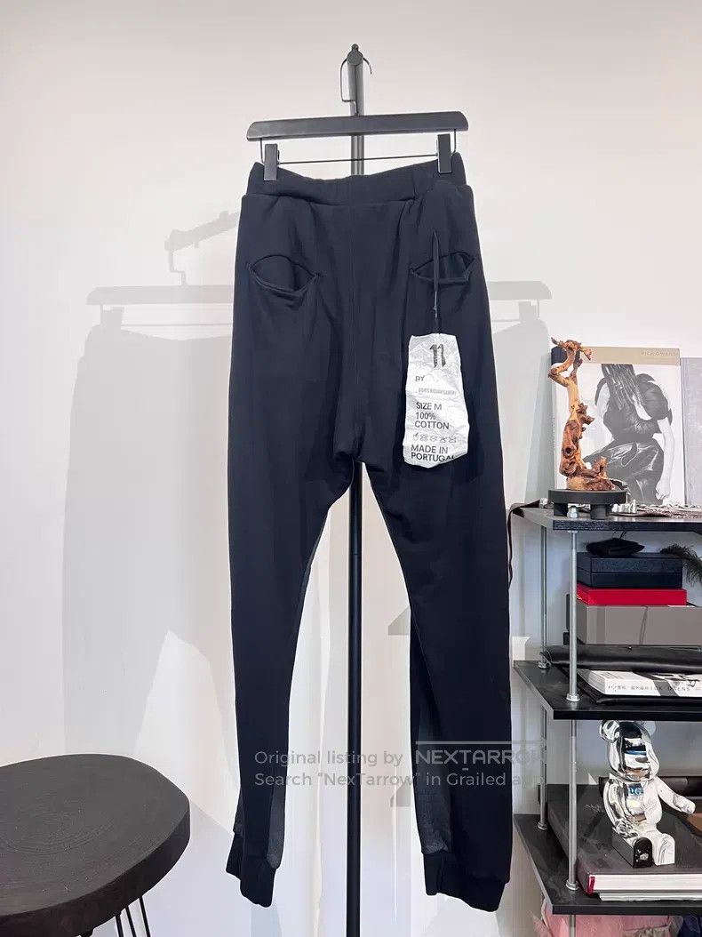Boris Bidjan Saberi Boris Bidjan Saberi Size S Cotton sweatpants with printed l Size US 36 / EU 52 - 2 Thumbnail