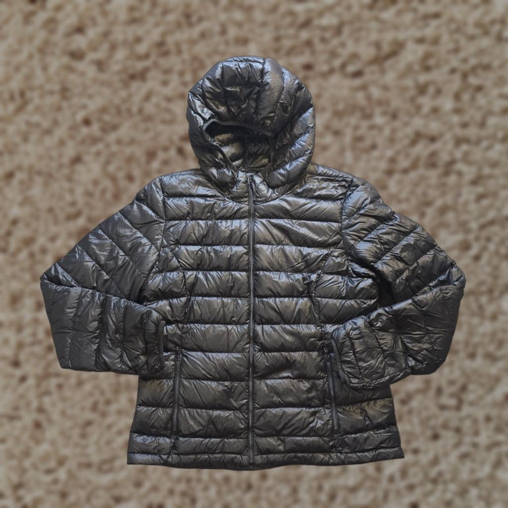 TNA TNA Jacket Womens XL Black Botaine Super Light Puffer Down Hooded Packable Jacket Size XL / US 12-14 / IT 48-50 - 1 Thumbnail