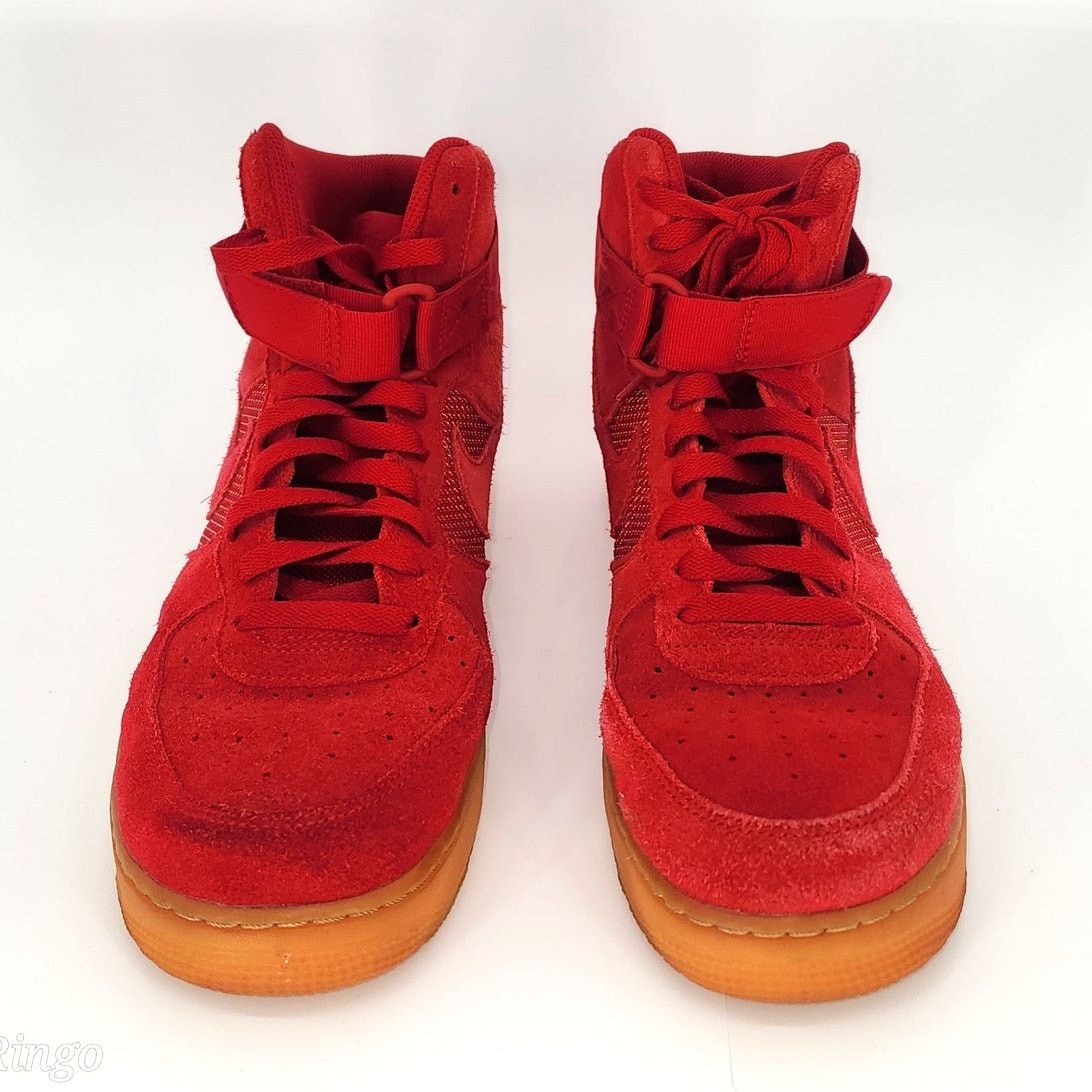 Nike Nike Air Force 1 High Red Suede Gum Sole Sneakers Men’s 11.5 Size US 11.5 / EU 44-45 - 4 Thumbnail