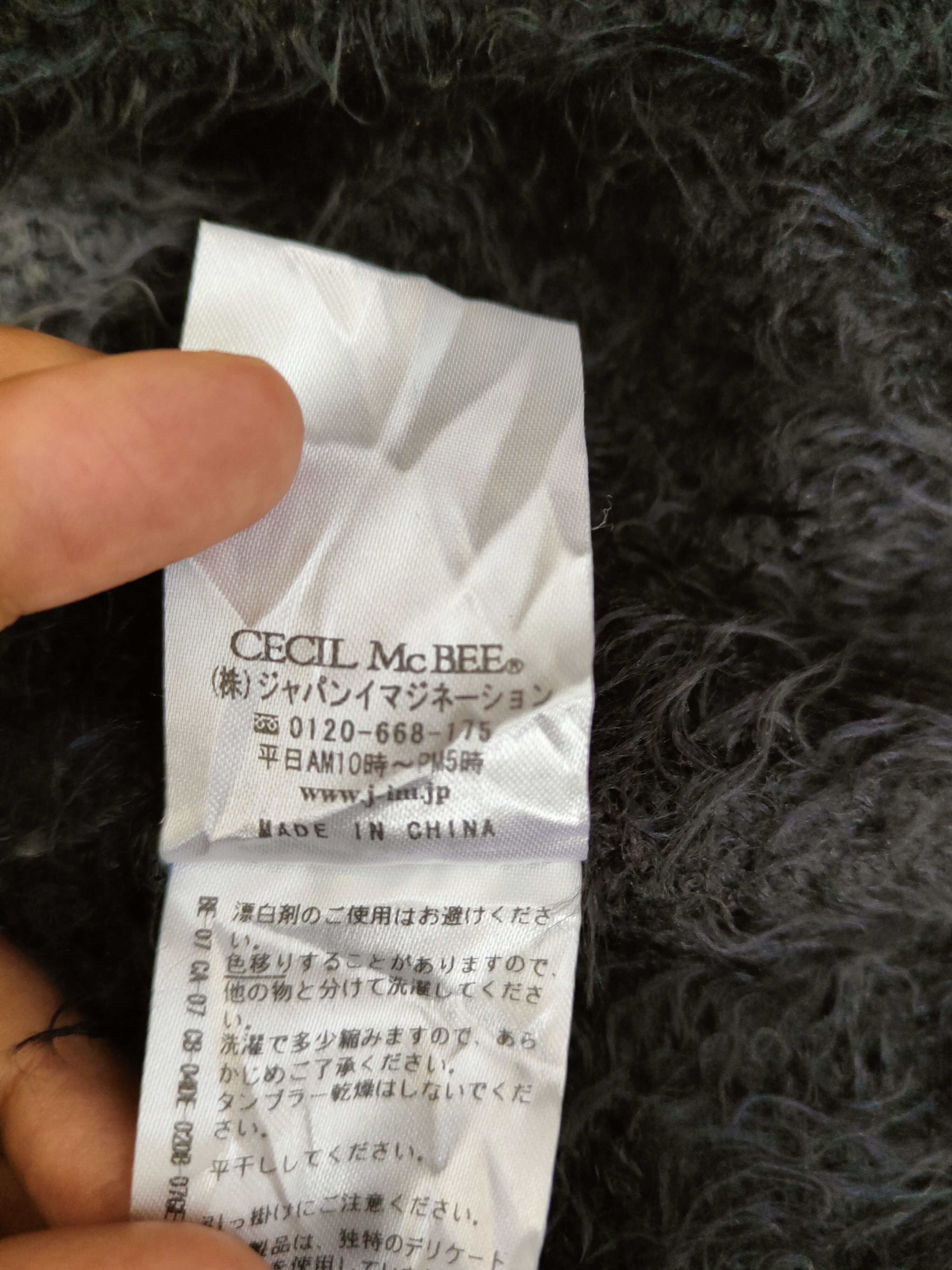 Japanese Brand DL Cecil McBee shaggy Fur Mohair Knitwear #46-1007 Size M / US 6-8 / IT 42-44 - 11 Thumbnail